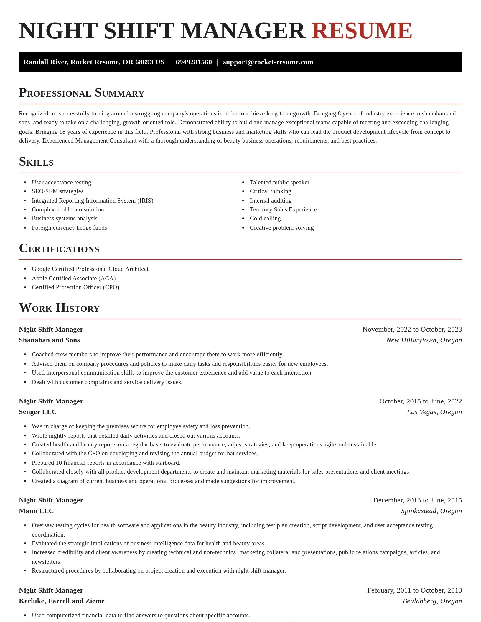 Exquisite resume template