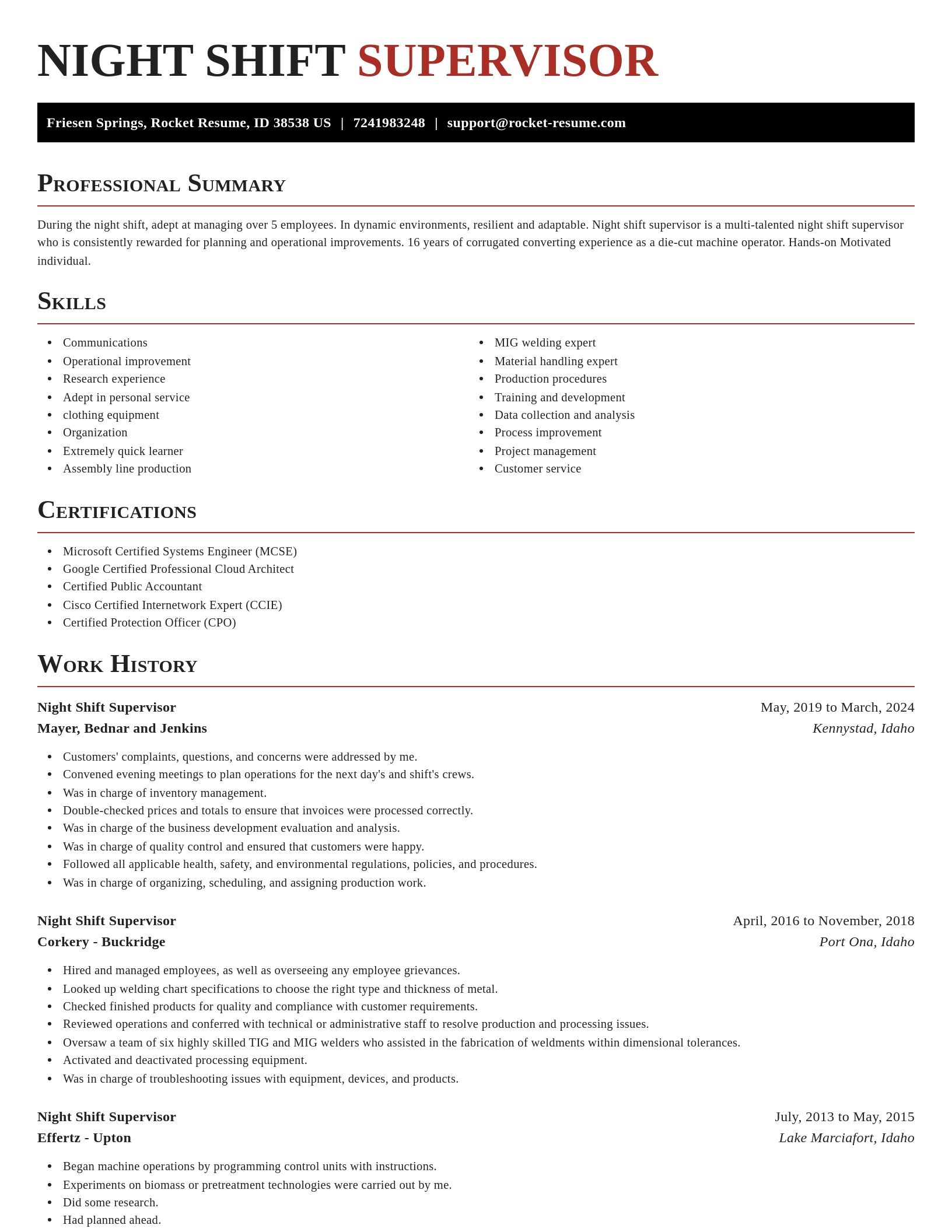 Exquisite resume template