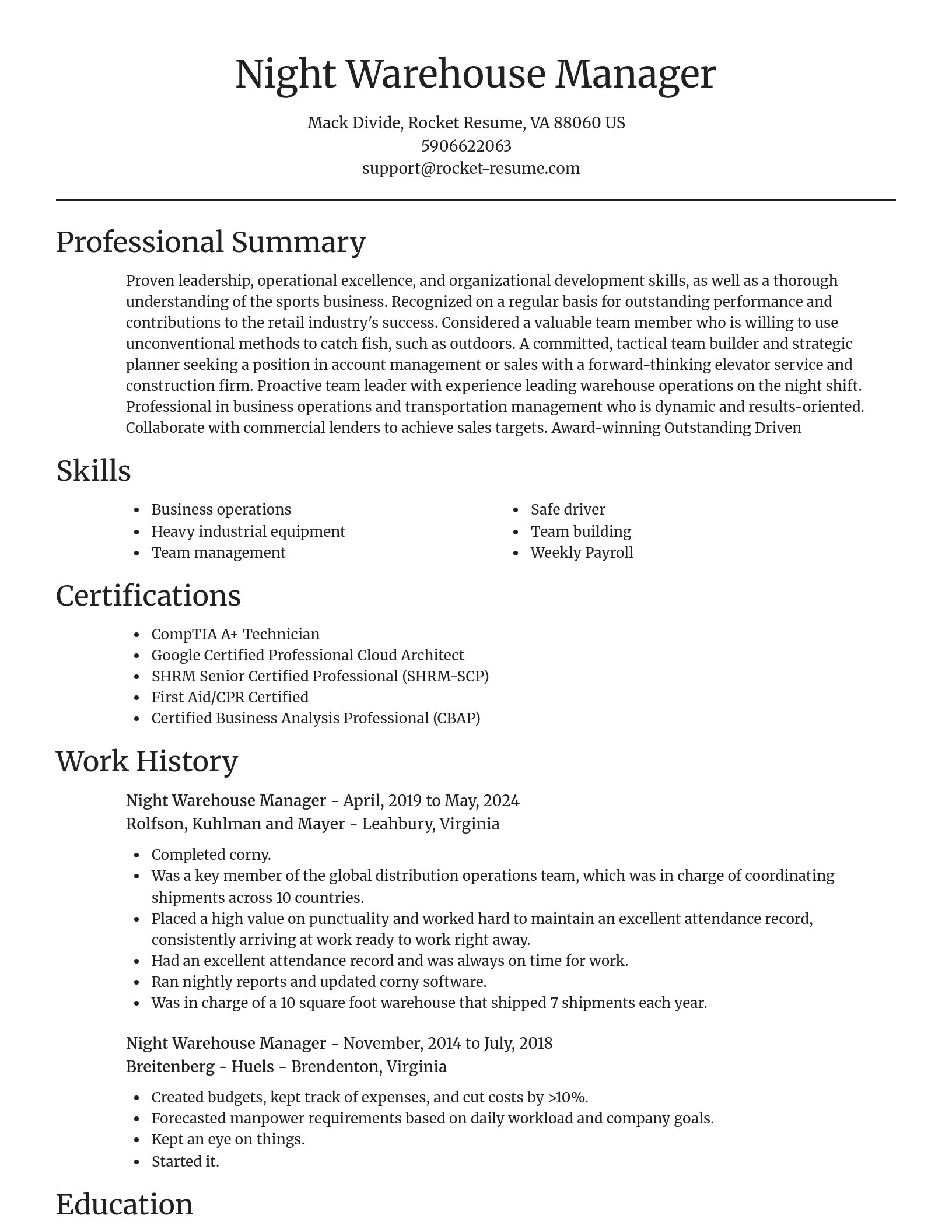 Focal Point resume template