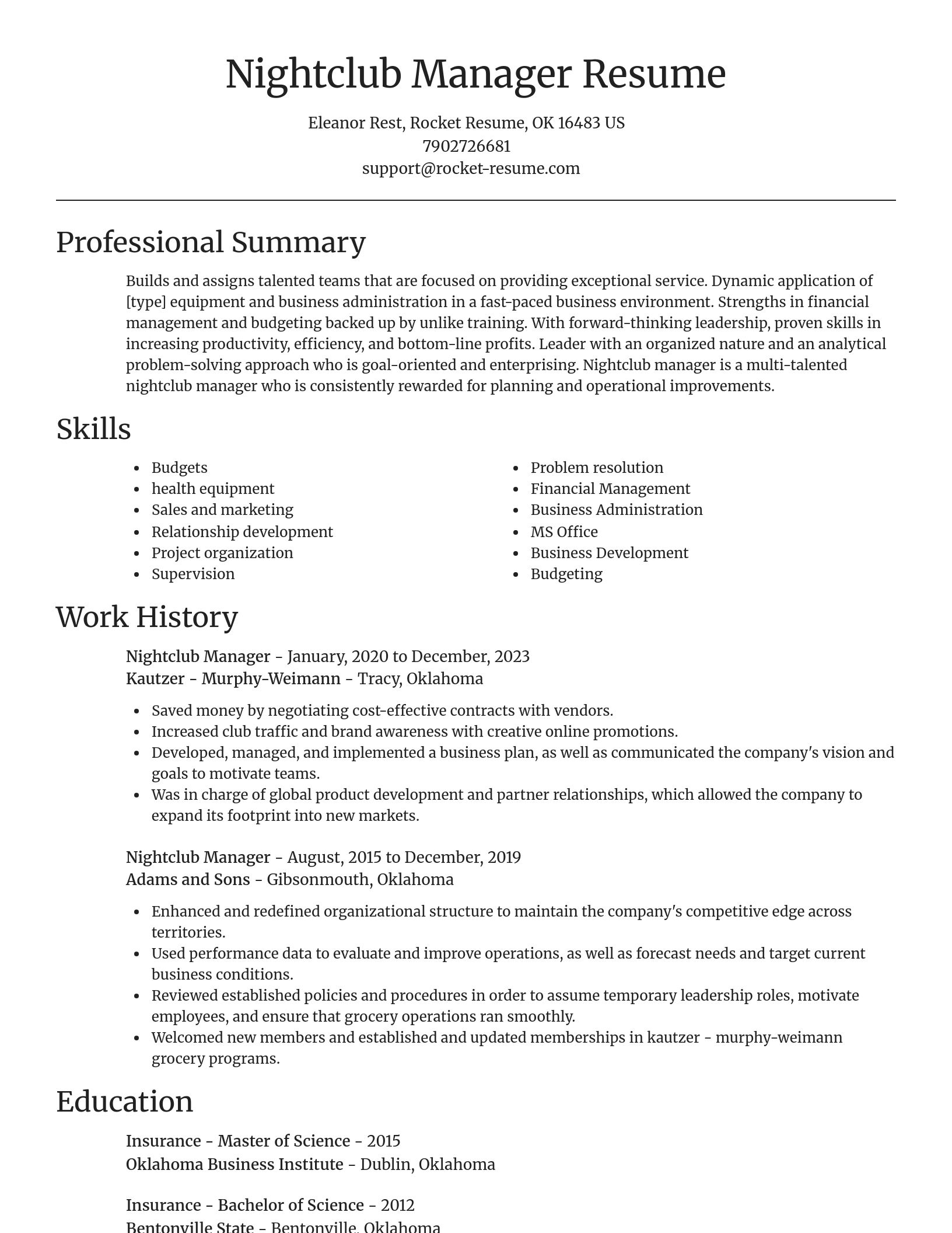Focal Point resume template