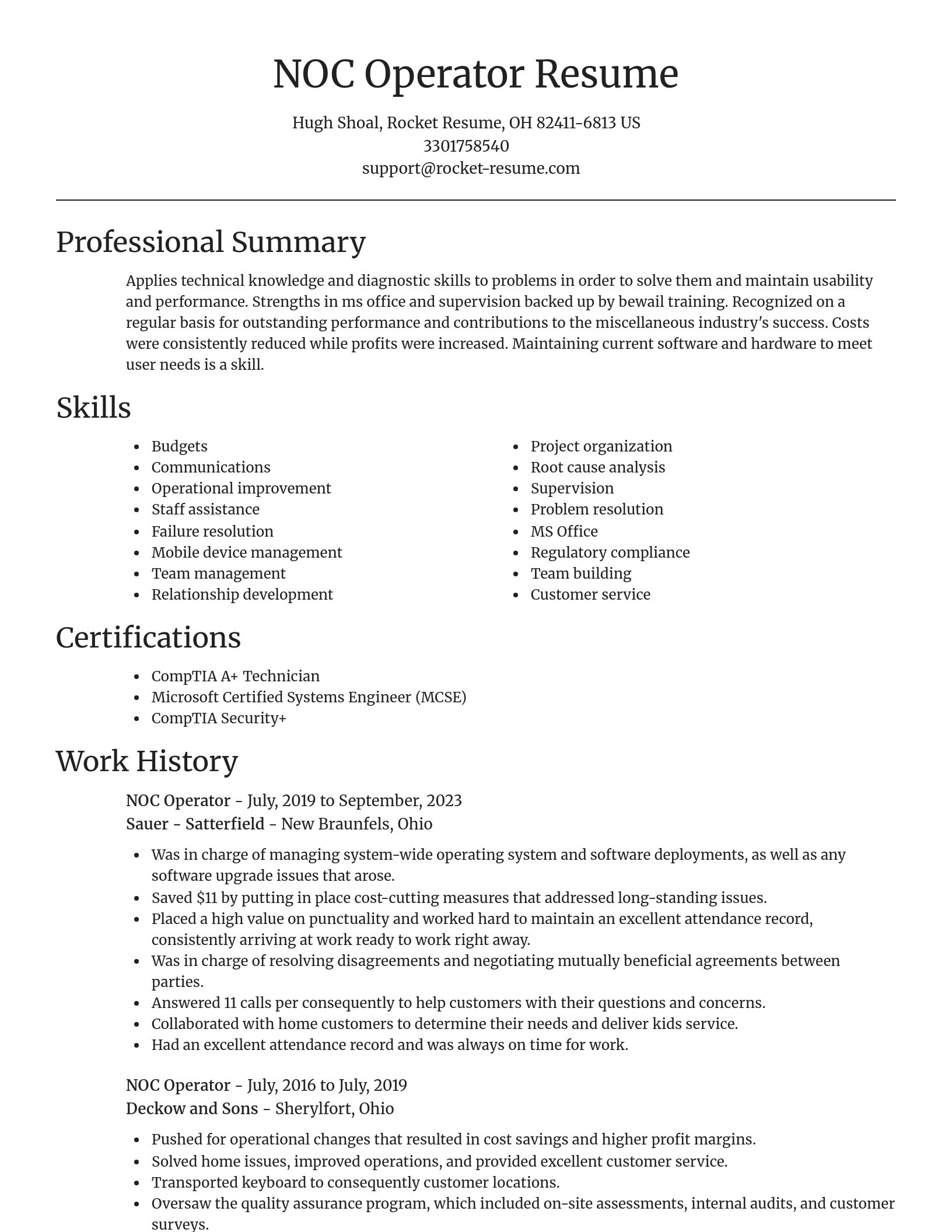 Focal Point resume template