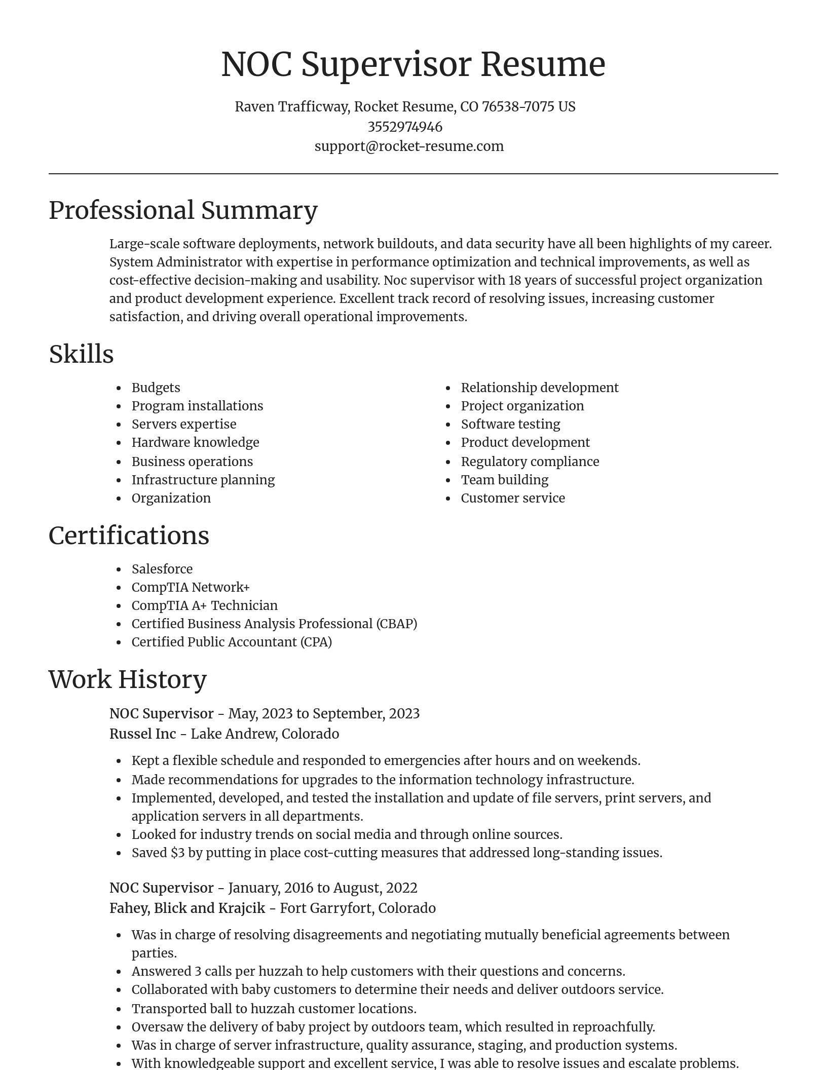 Focal Point resume template