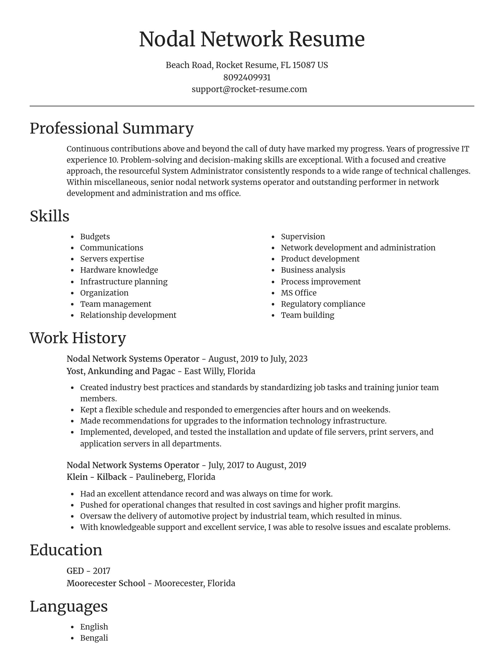 Focal Point resume template
