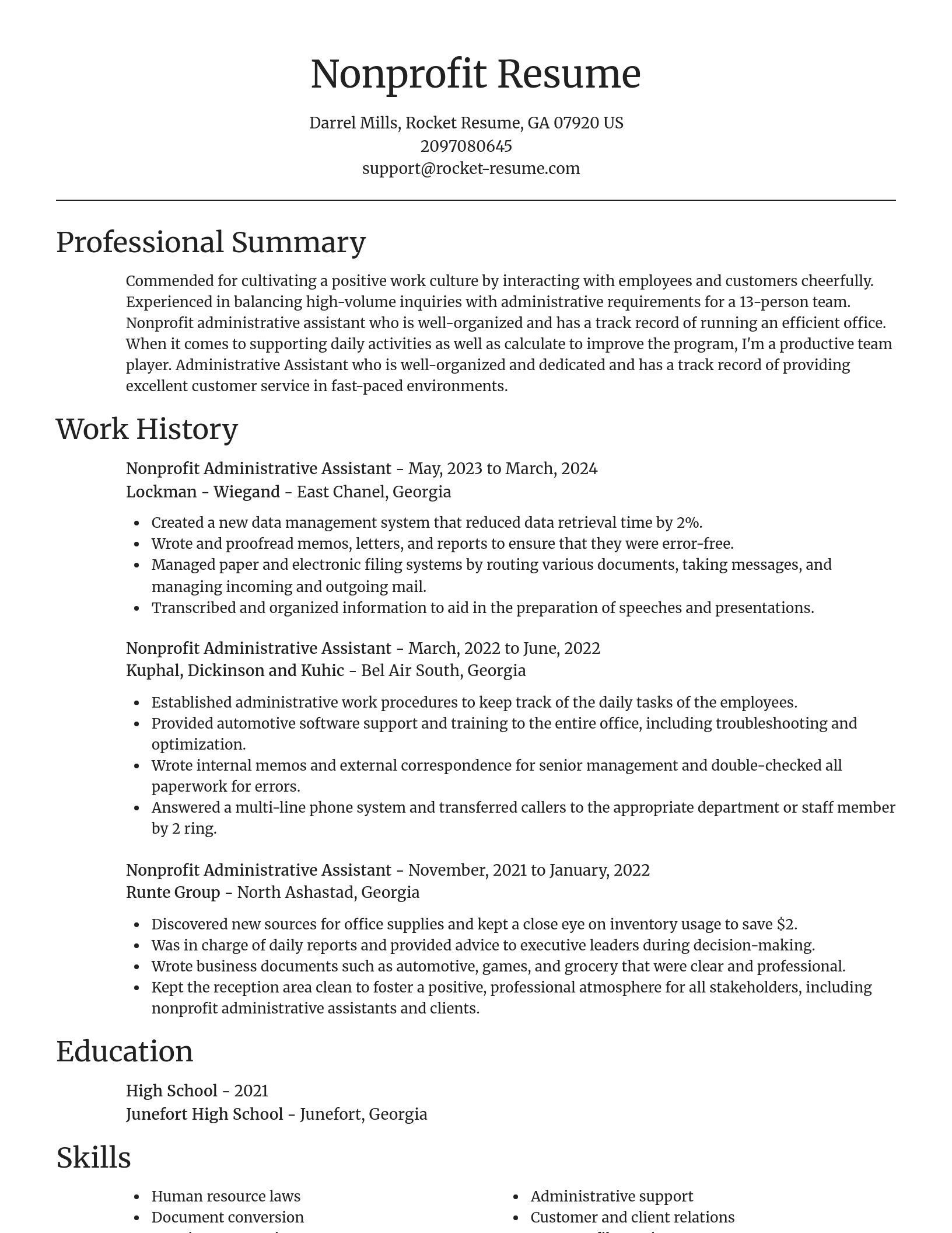 Focal Point resume template