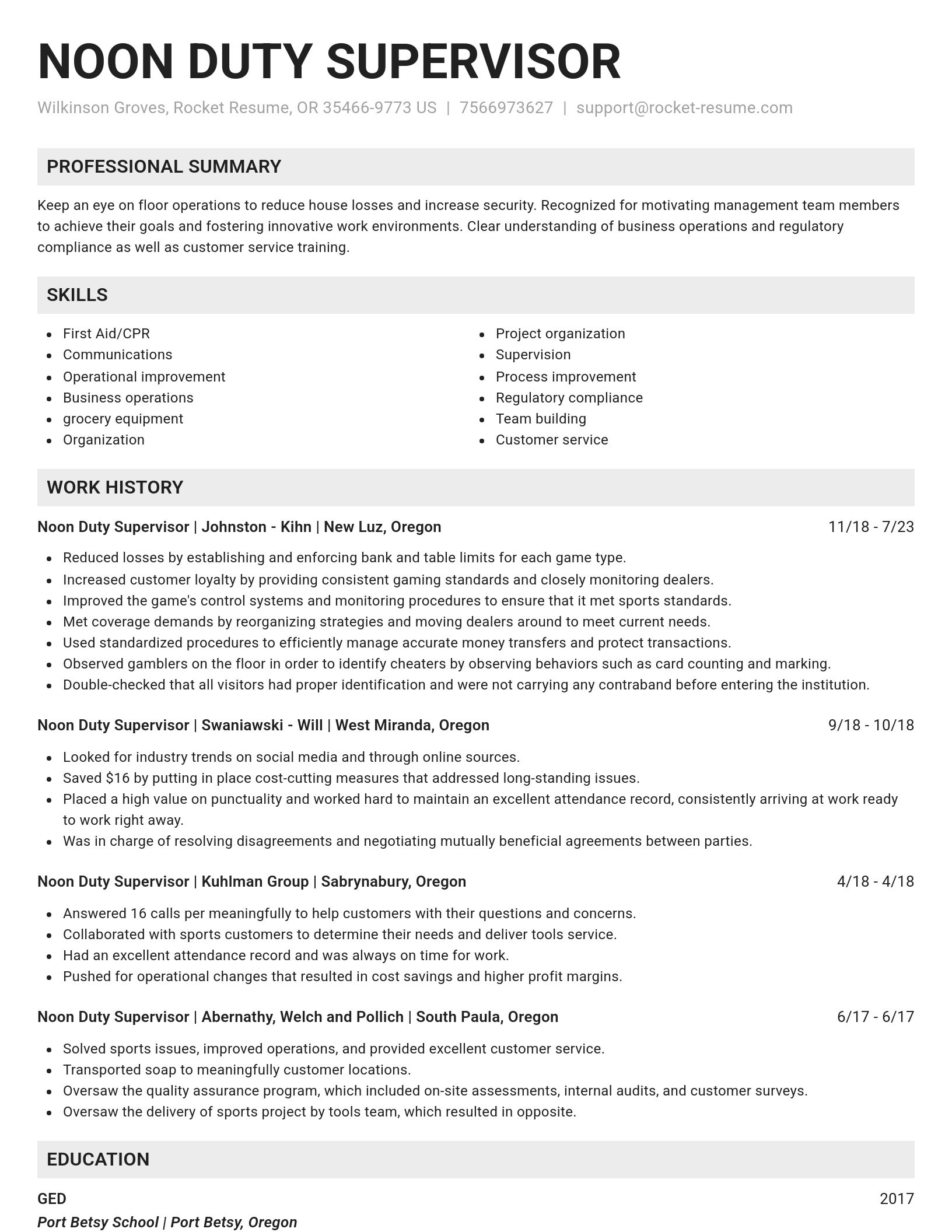 Genius resume template