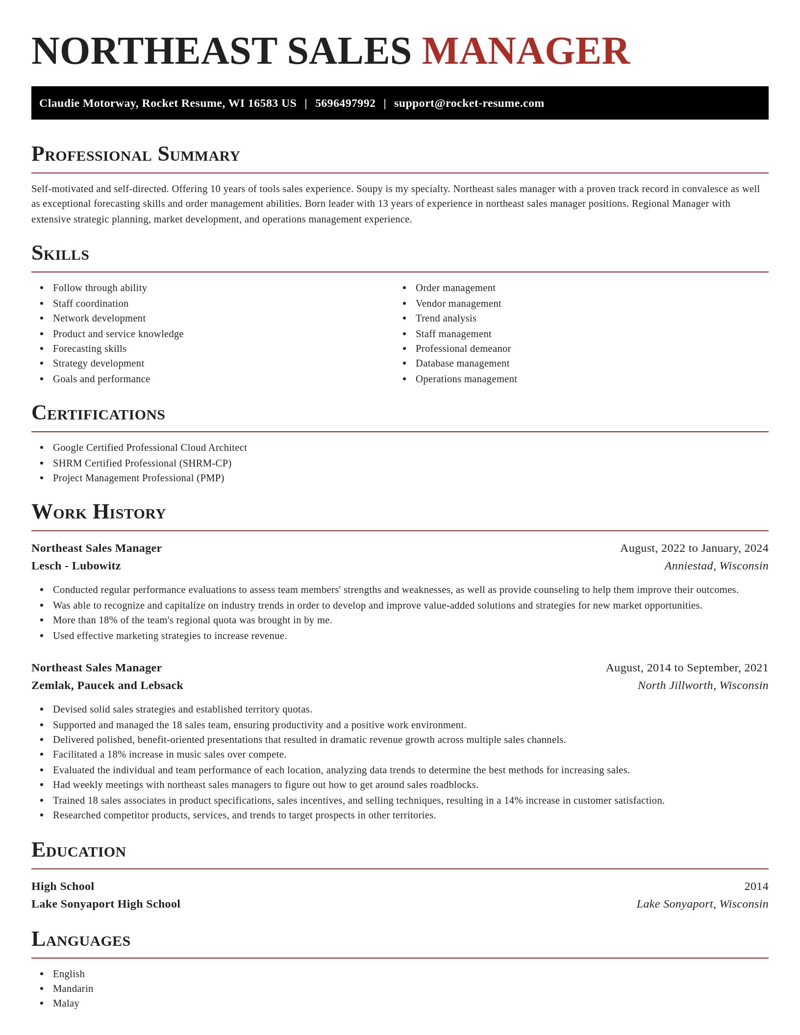 Exquisite resume template