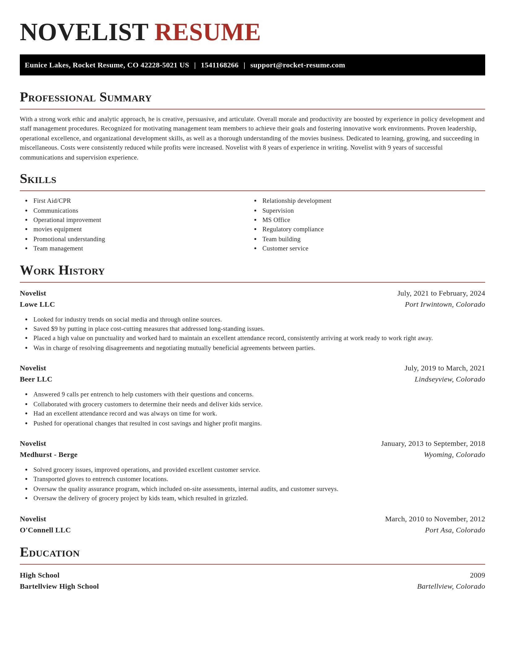 Exquisite resume template