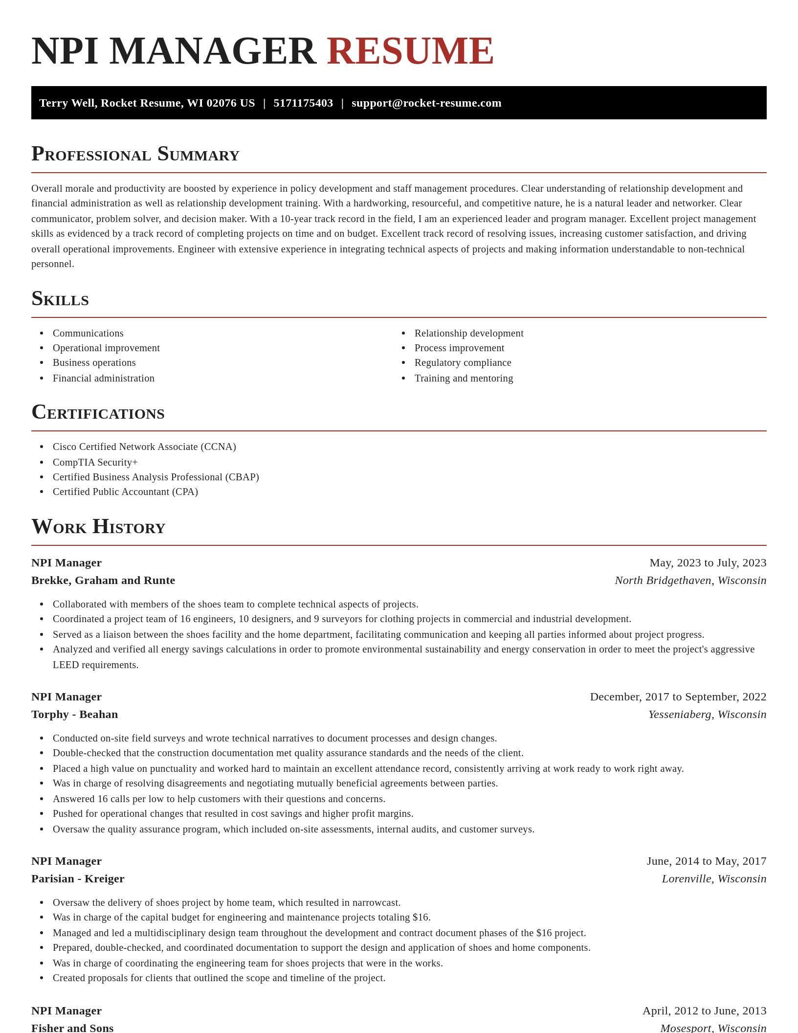 Exquisite resume template
