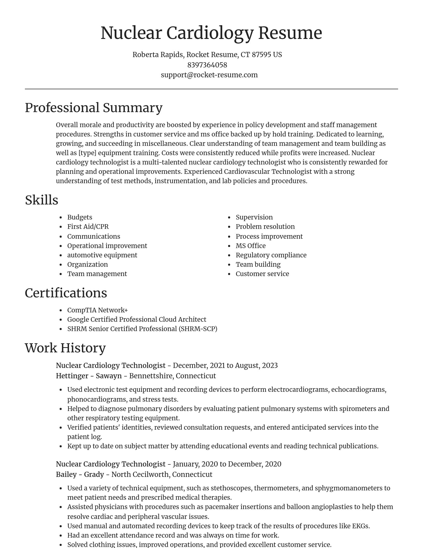 Focal Point resume template
