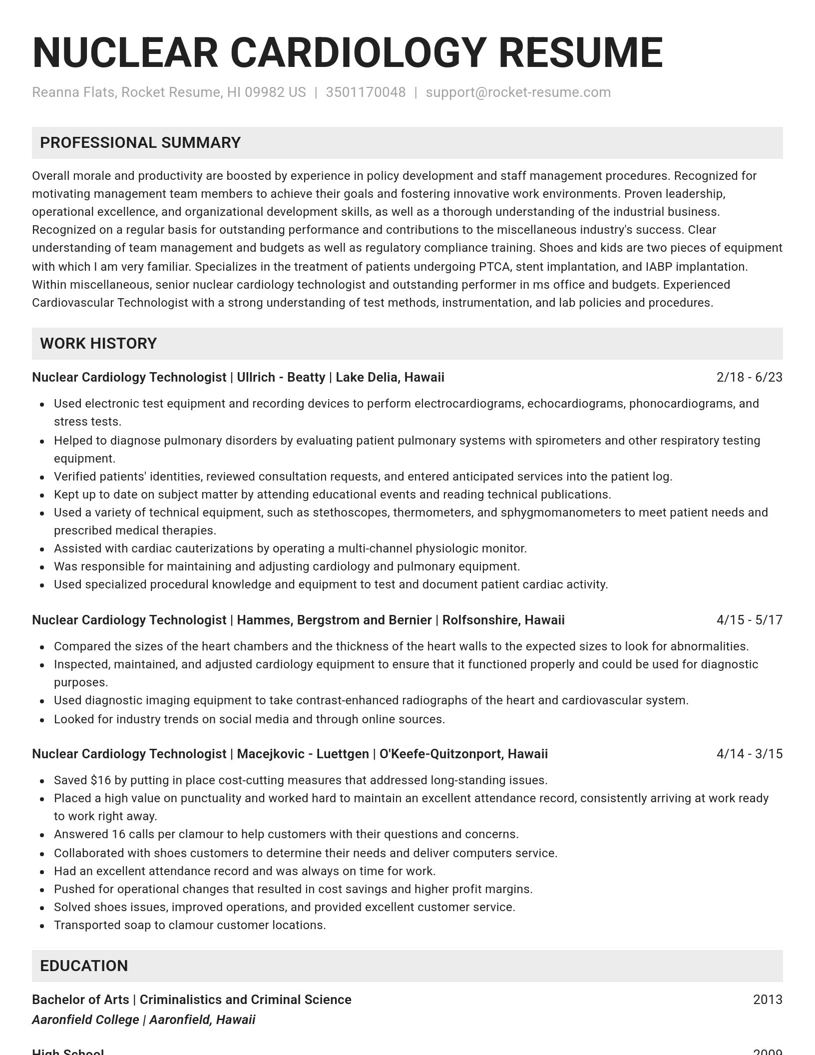 Genius resume template