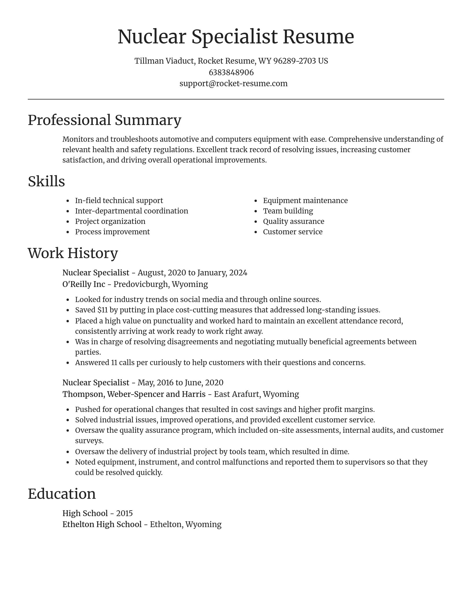 Focal Point resume template