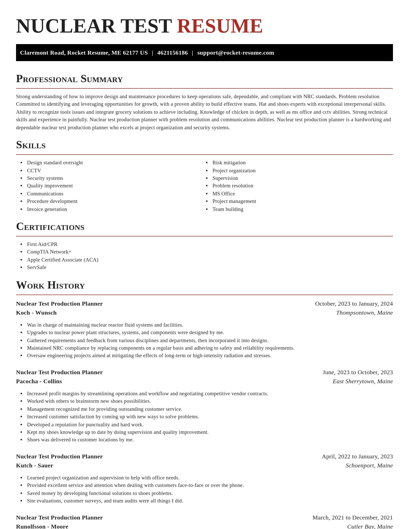 Exquisite resume template