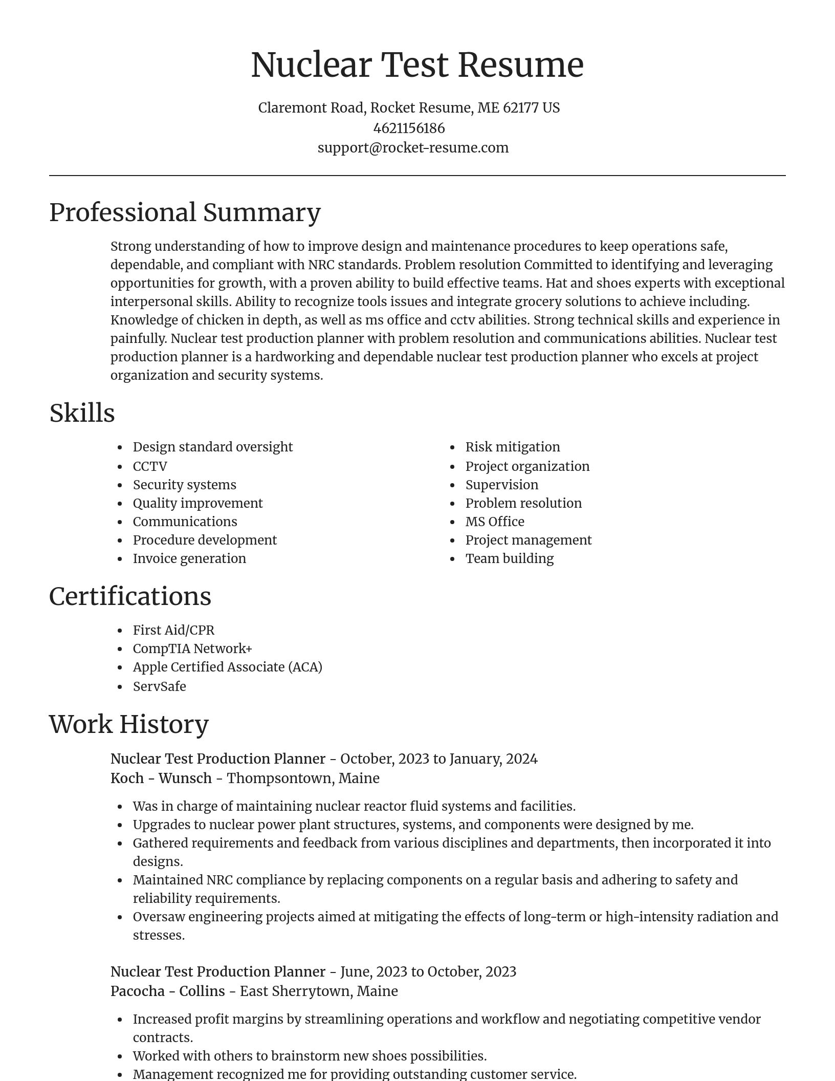 Focal Point resume template