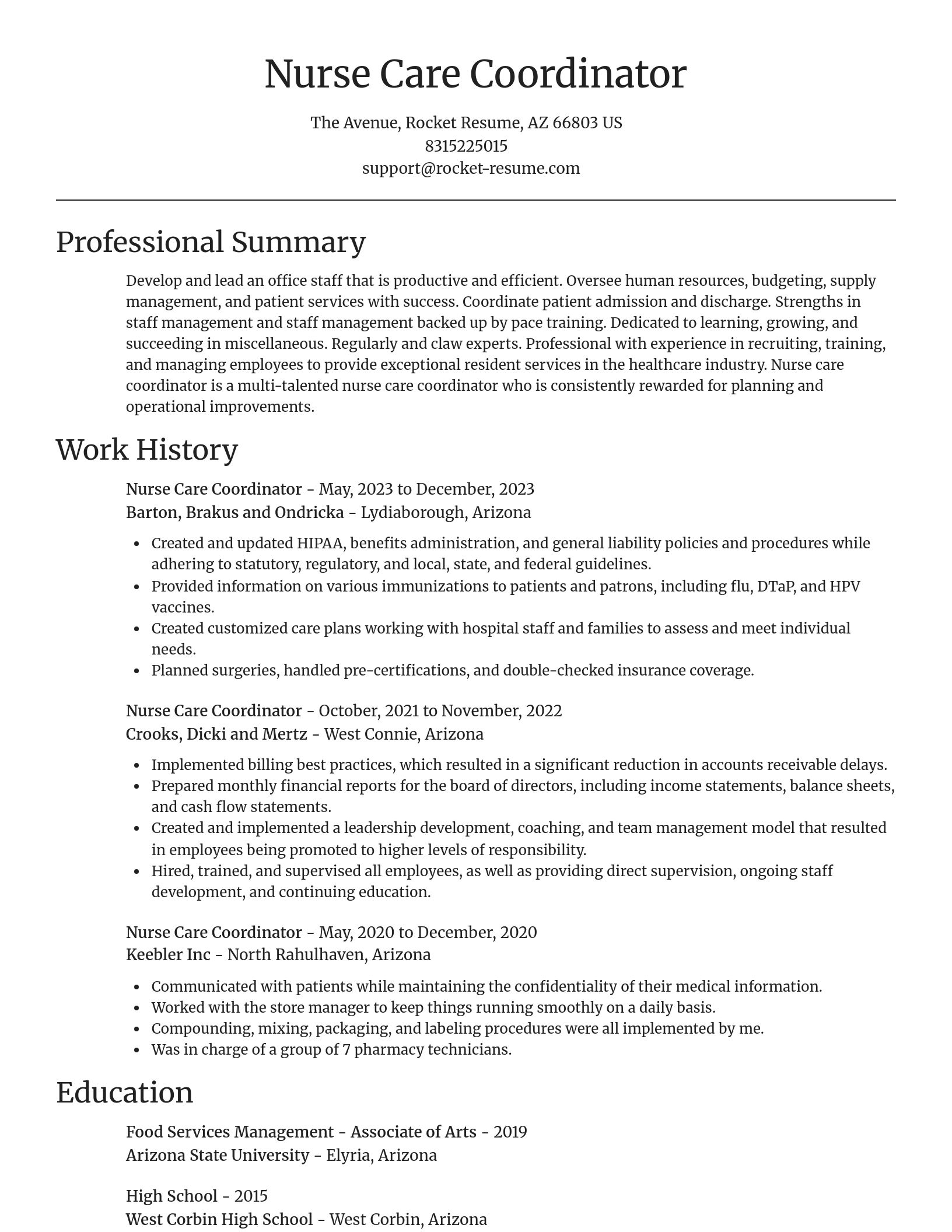 Focal Point resume template