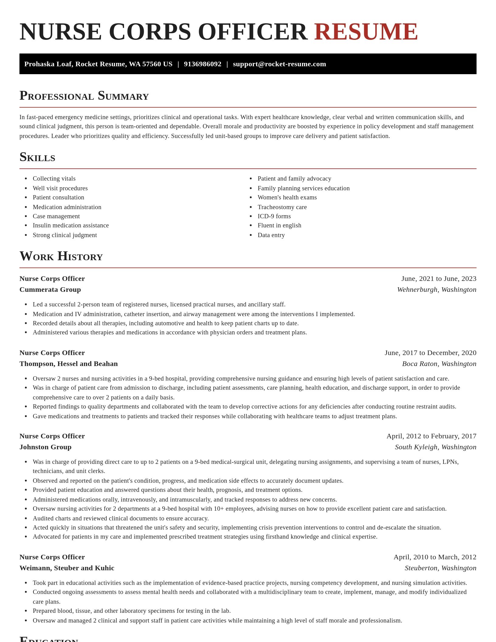 Exquisite resume template