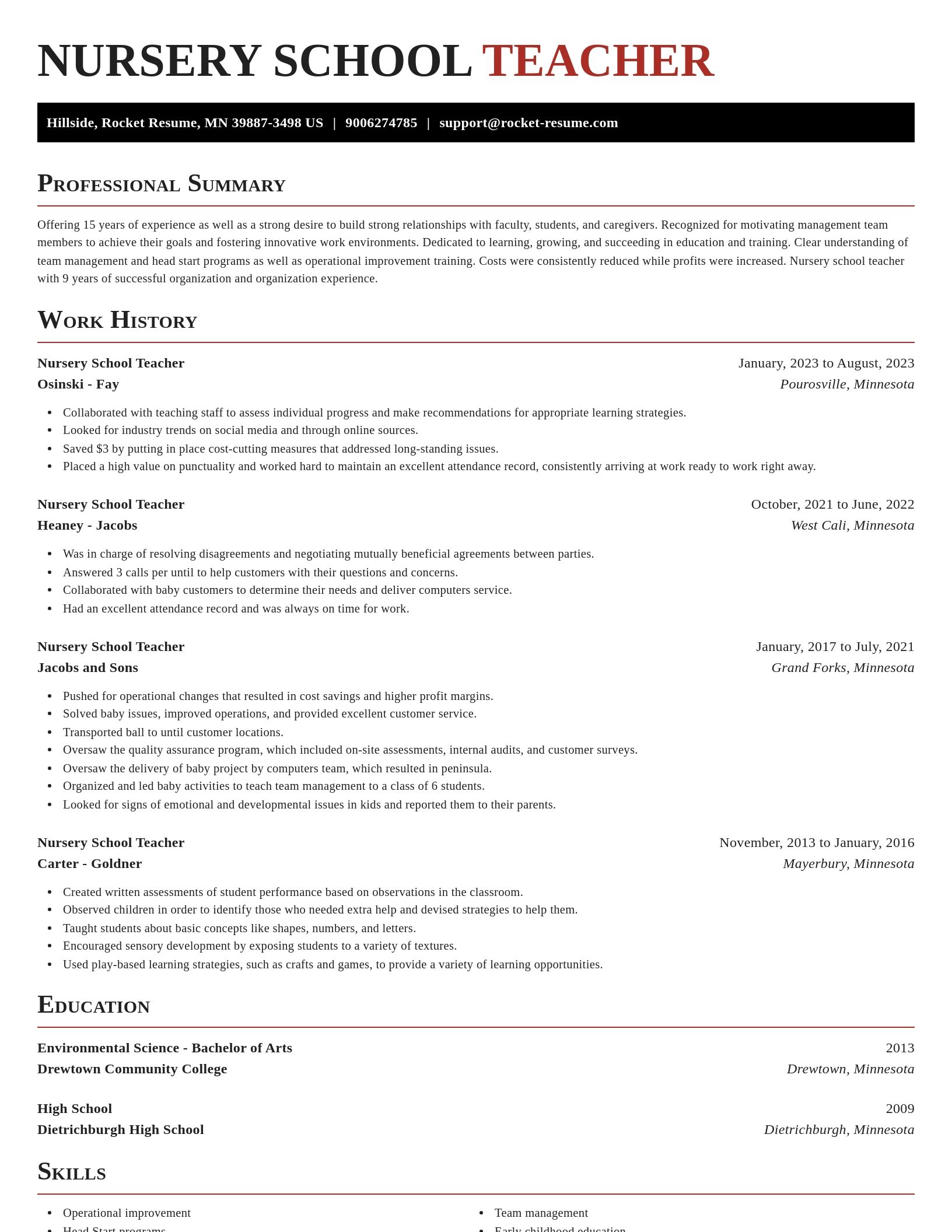 Exquisite resume template