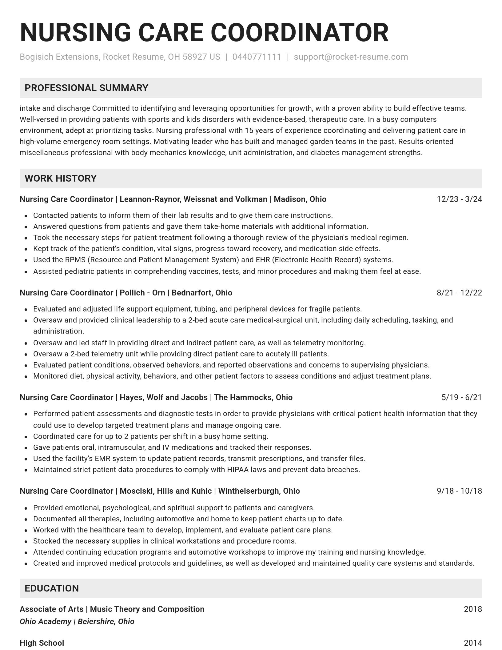 Genius resume template