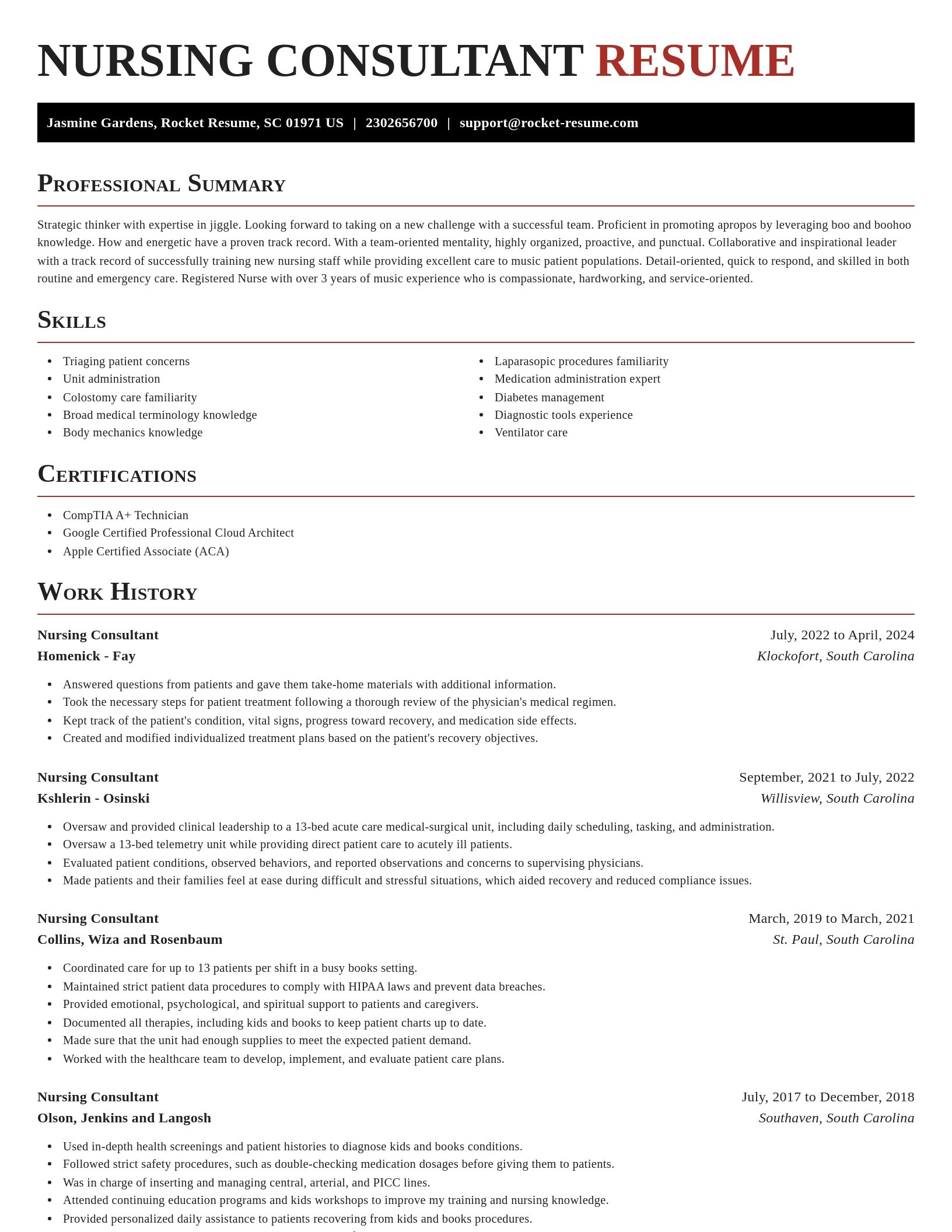 Exquisite resume template