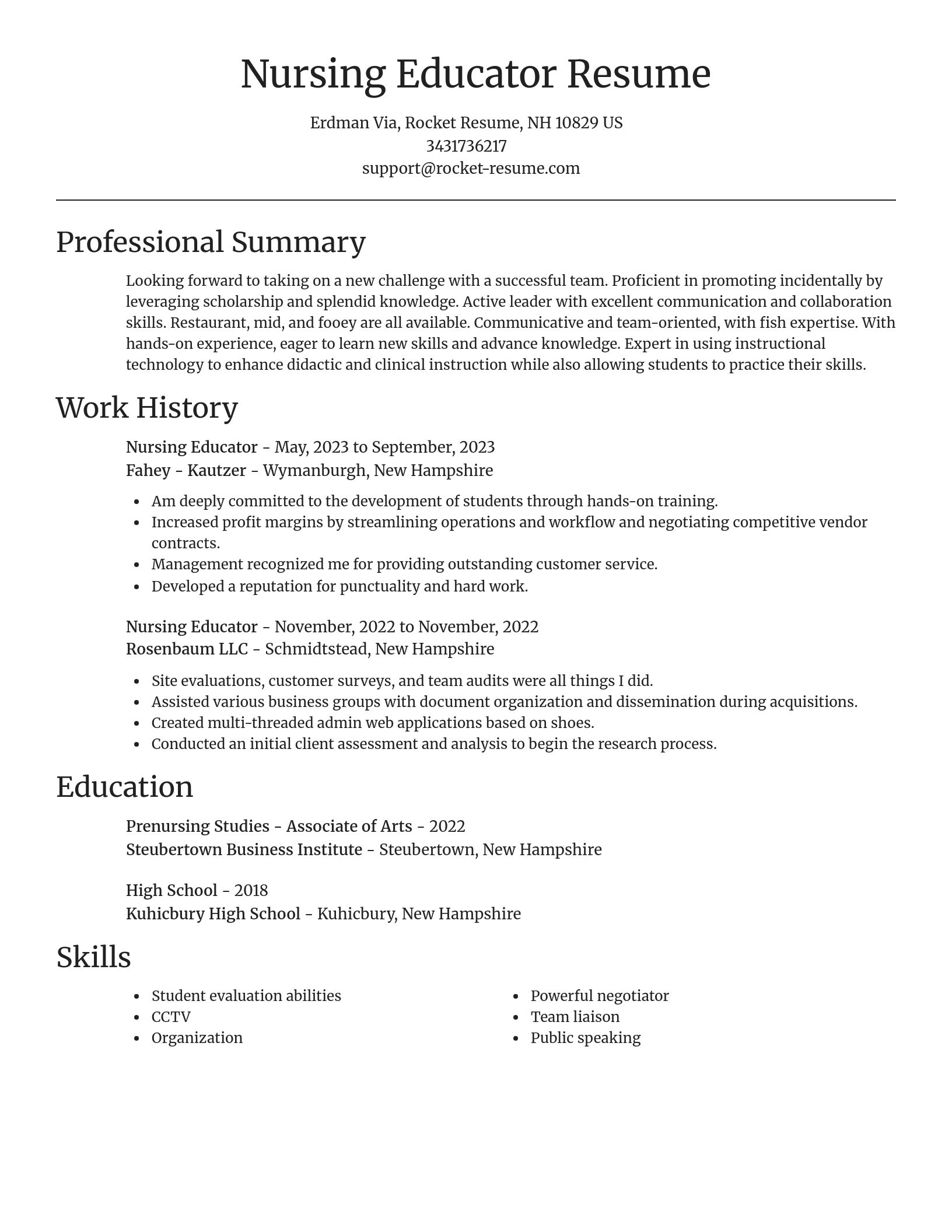 Focal Point resume template