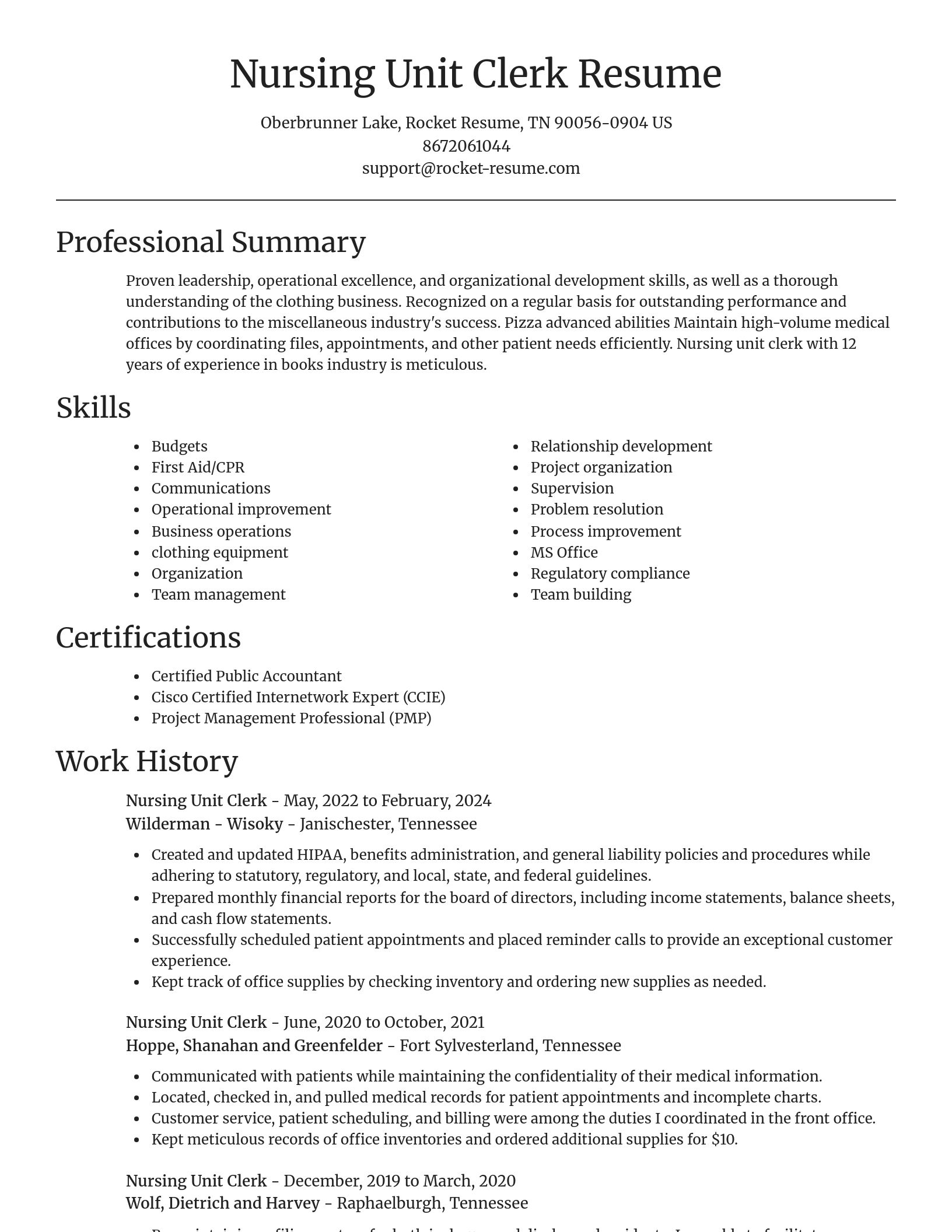 Focal Point resume template