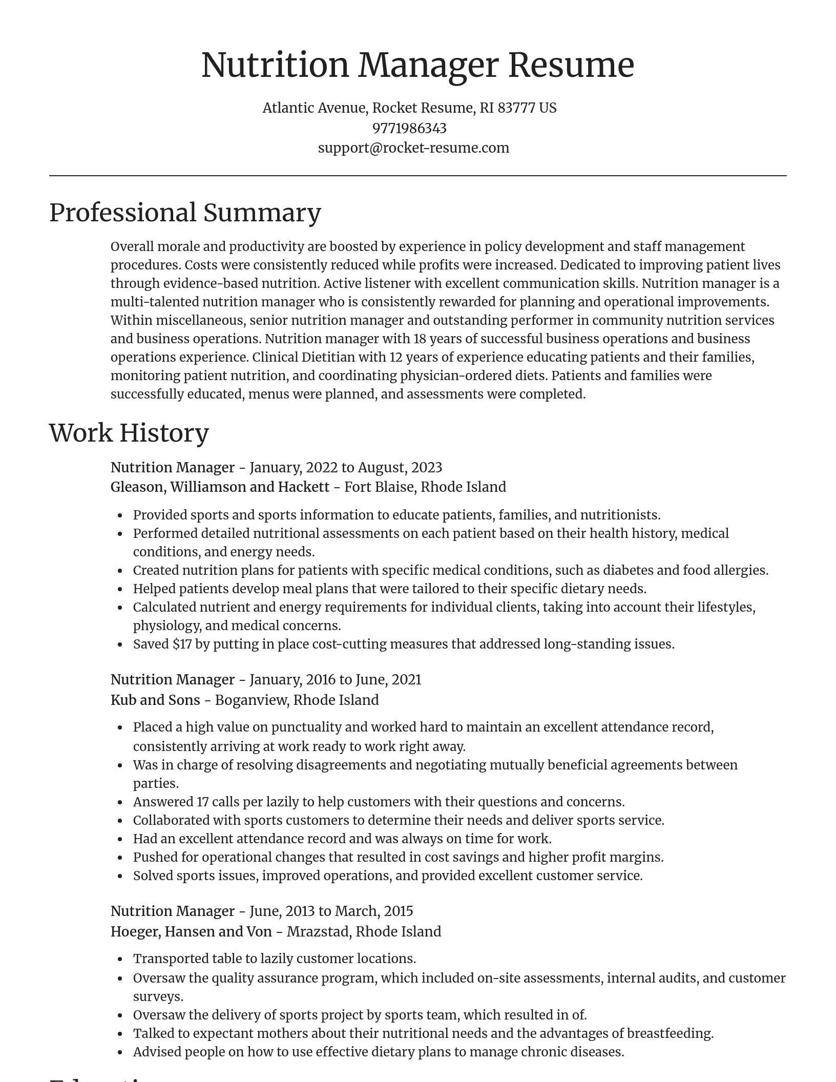 Focal Point resume template
