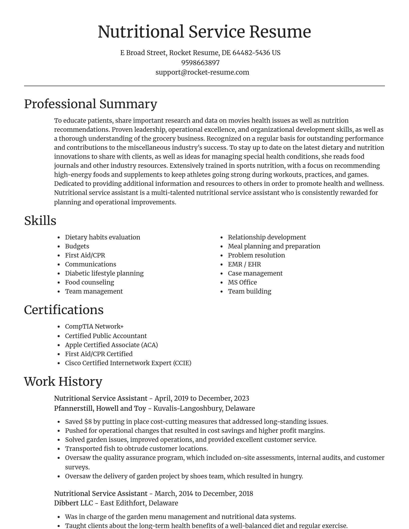 Focal Point resume template