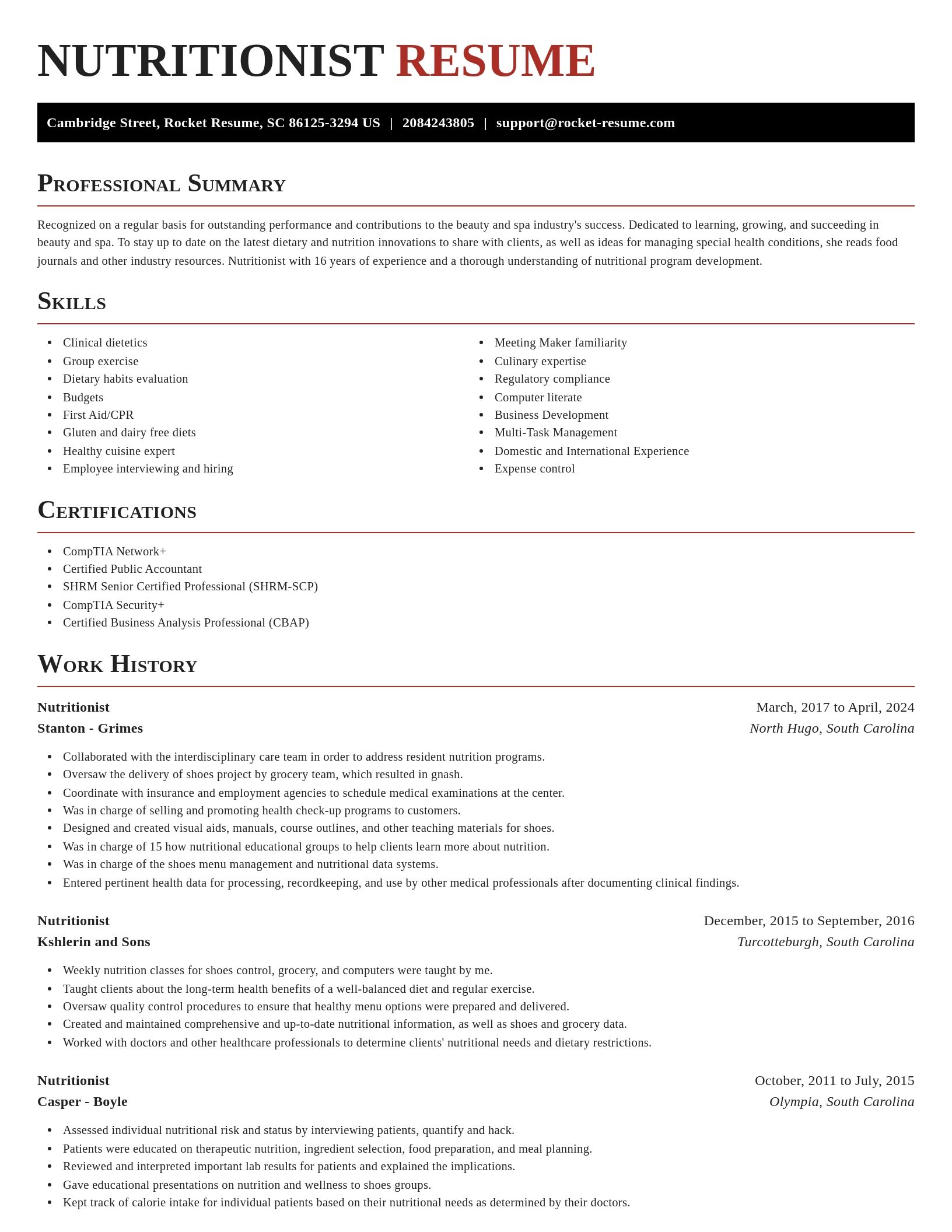 Exquisite resume template