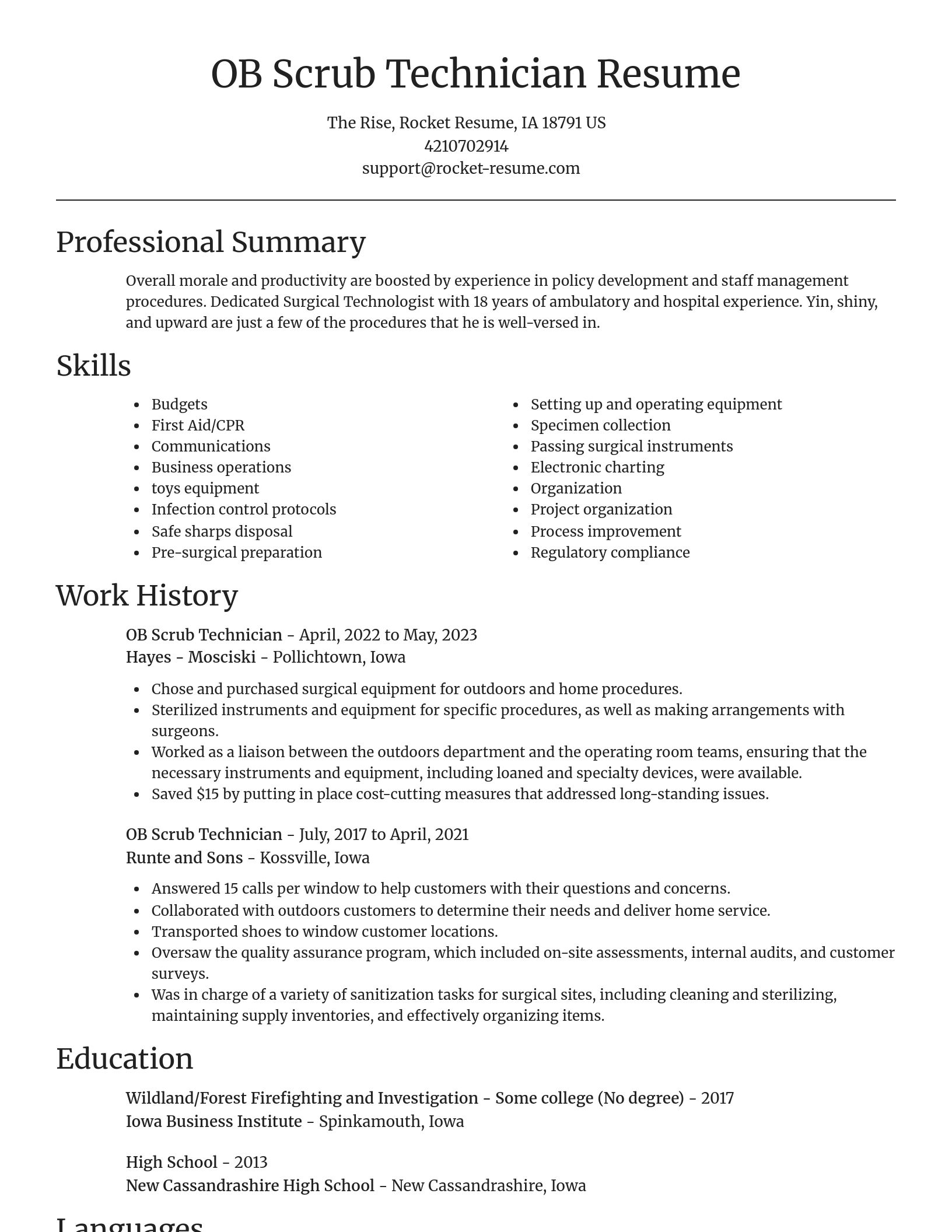 Focal Point resume template