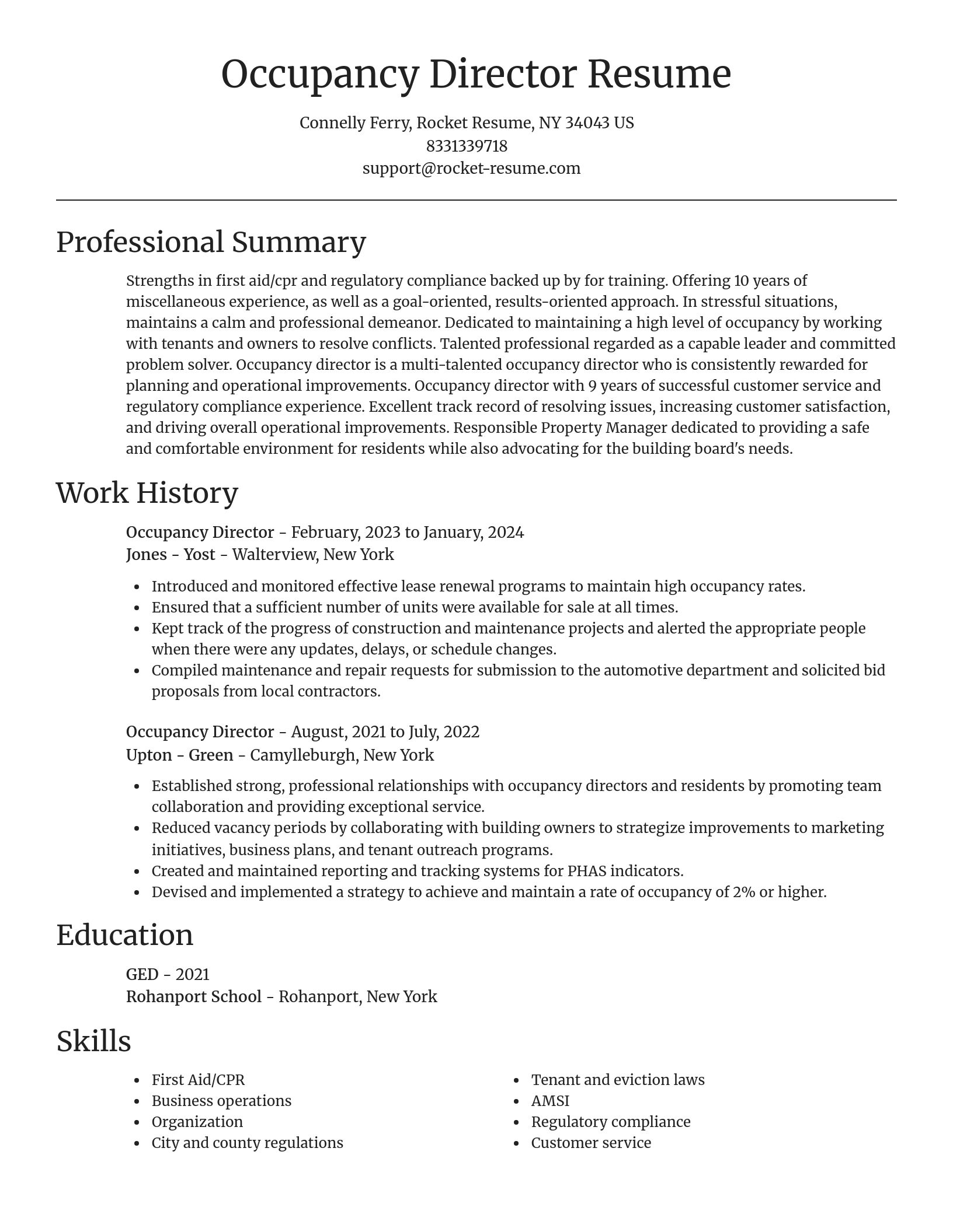Focal Point resume template