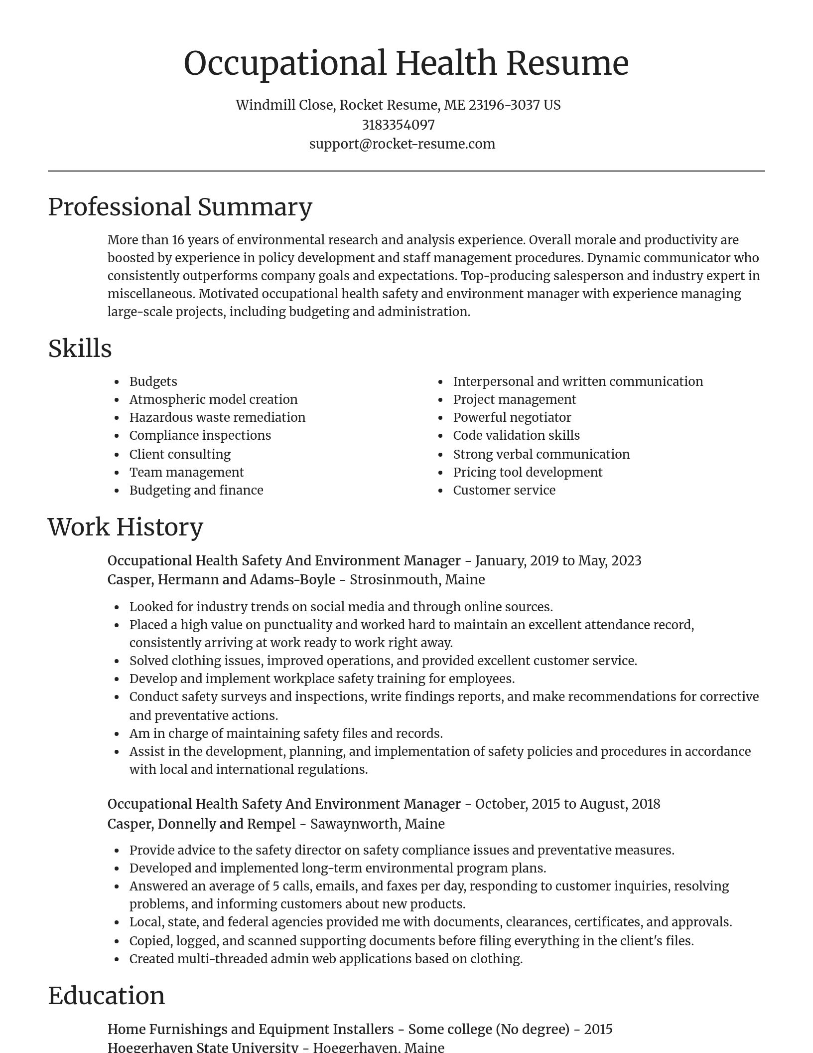 Focal Point resume template