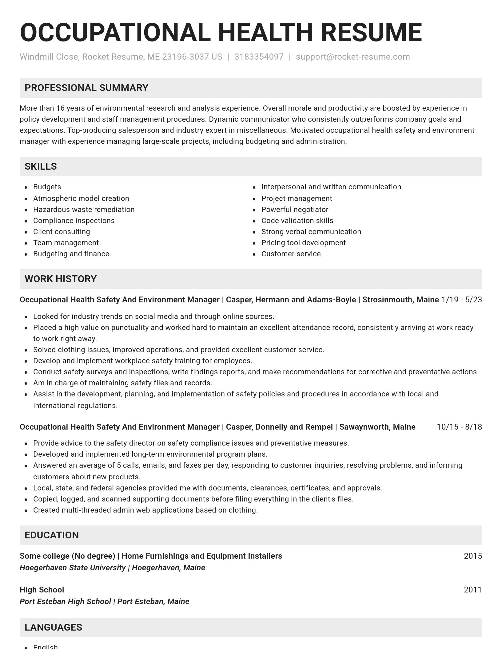 Genius resume template