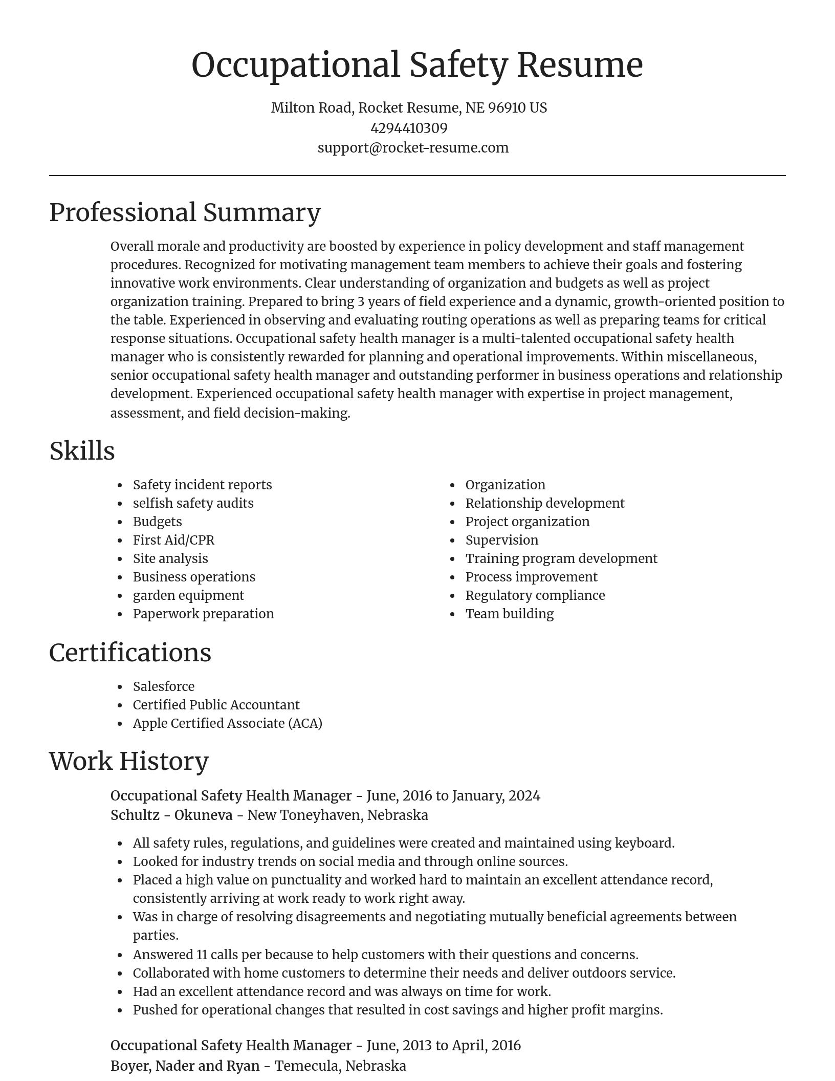 Focal Point resume template