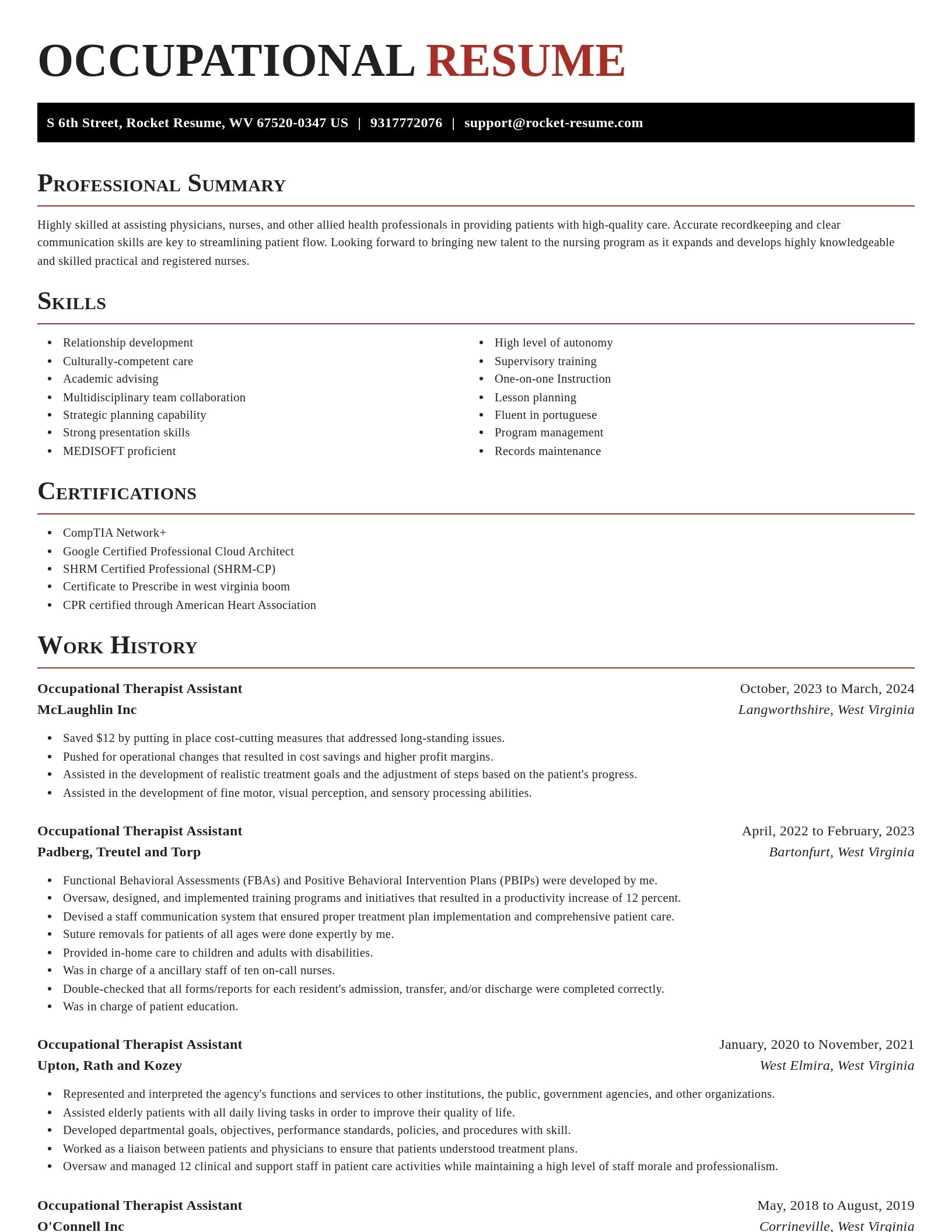 Exquisite resume template