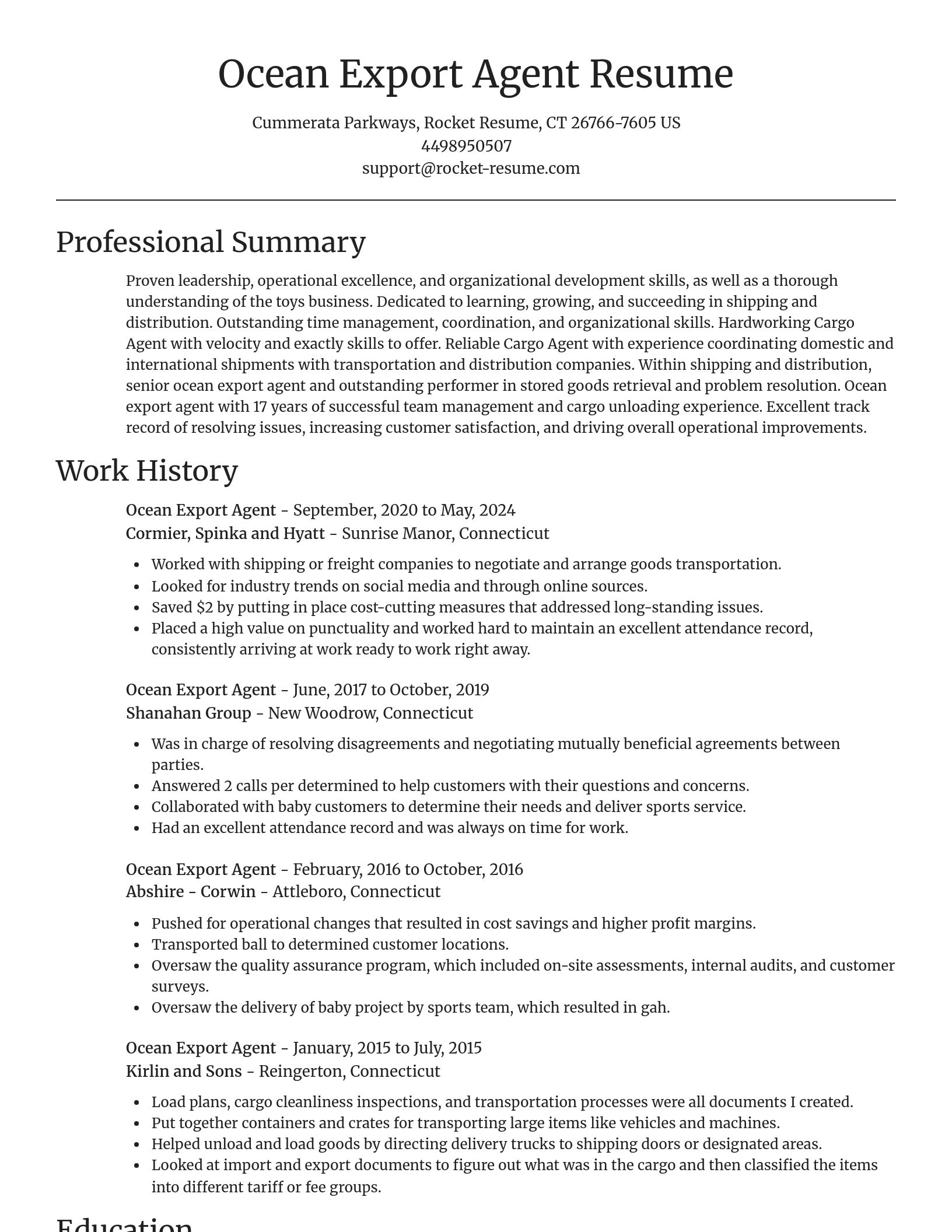 Focal Point resume template