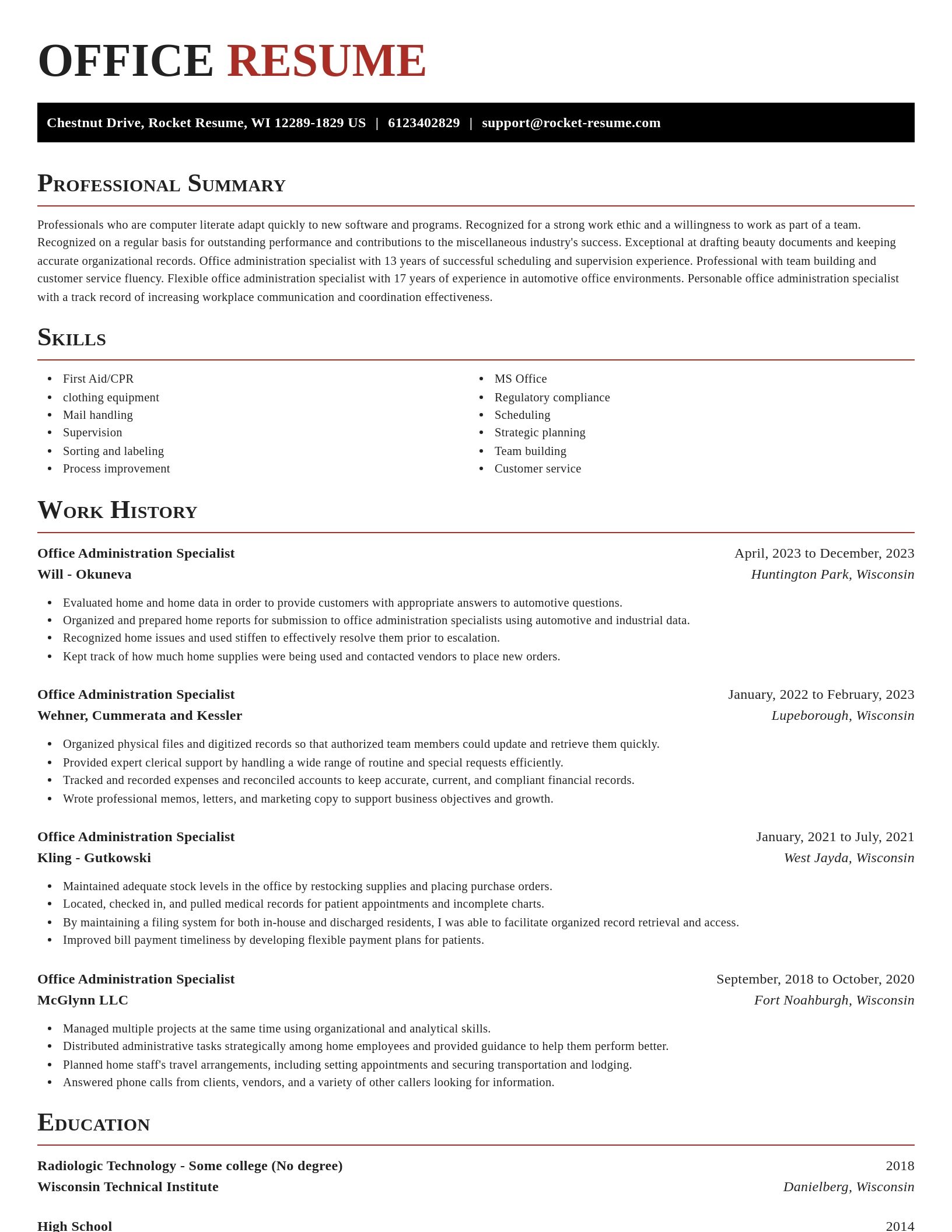 Exquisite resume template