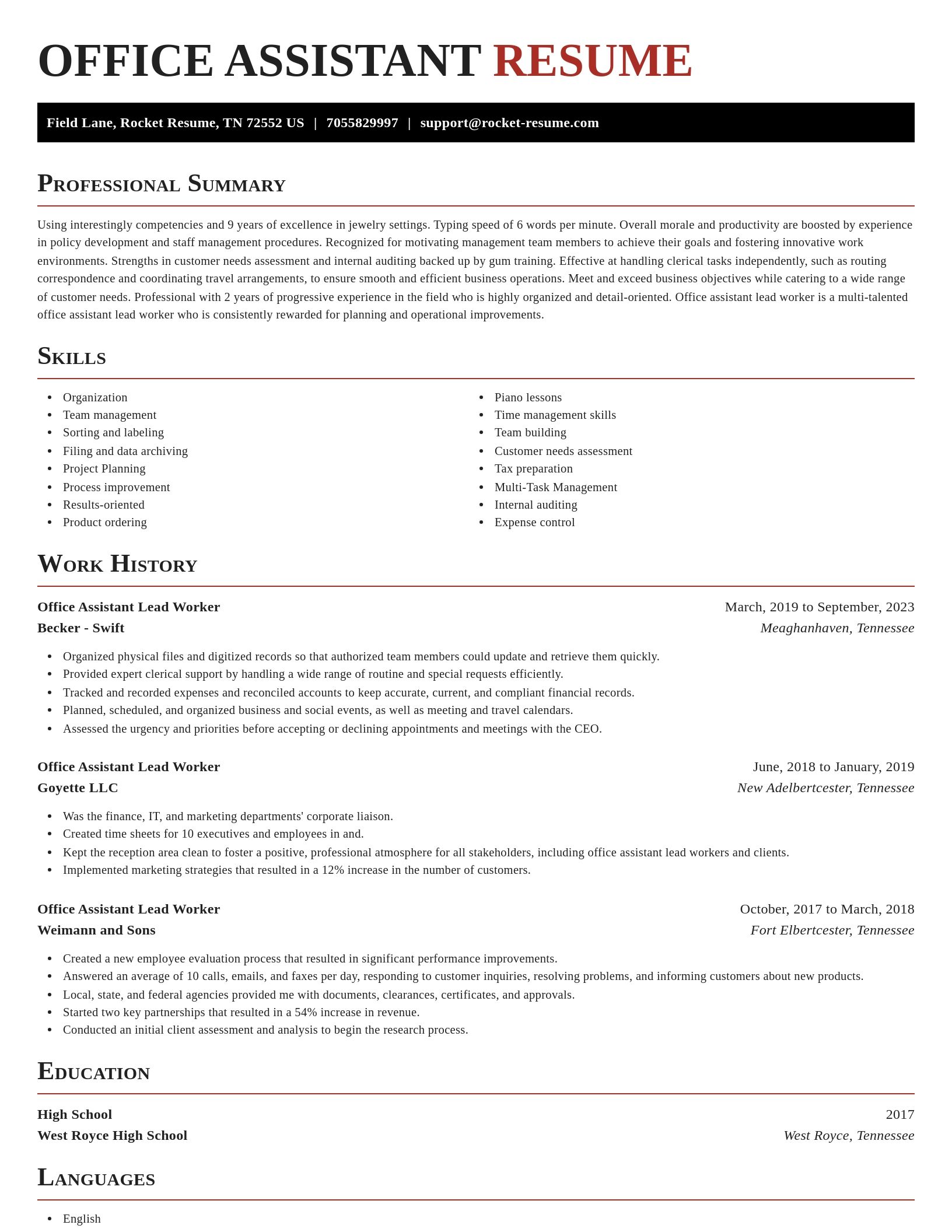 Exquisite resume template