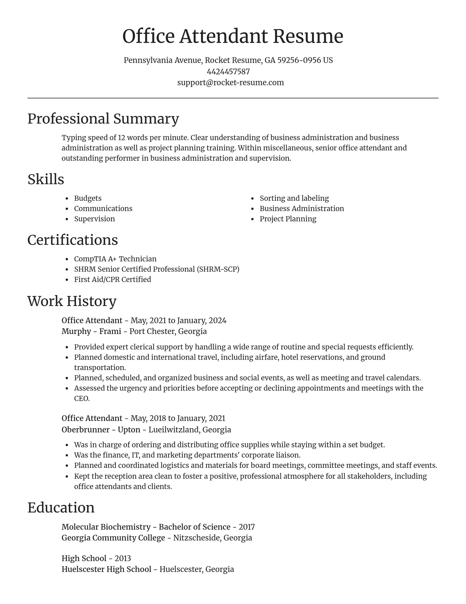 Focal Point resume template