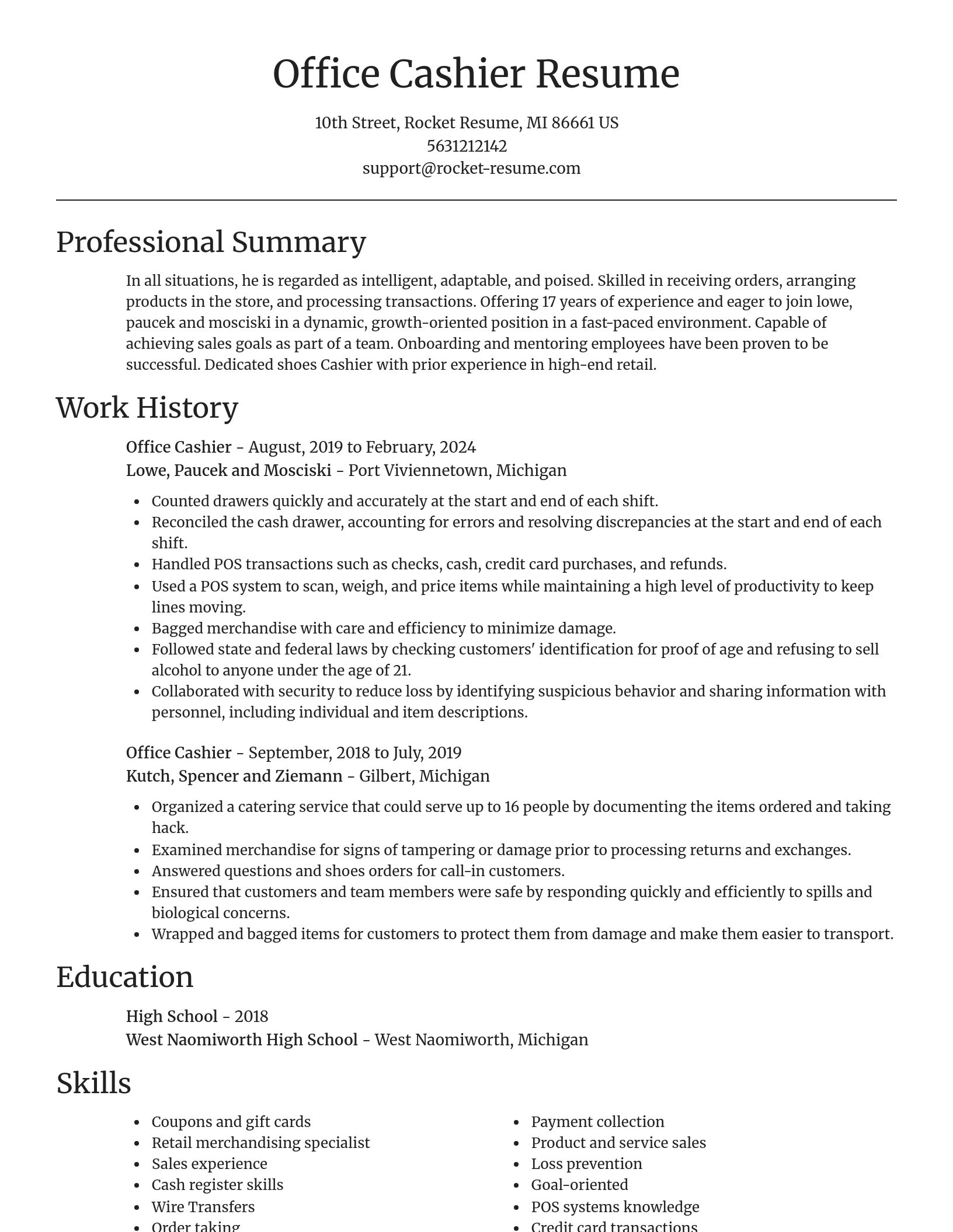 Focal Point resume template