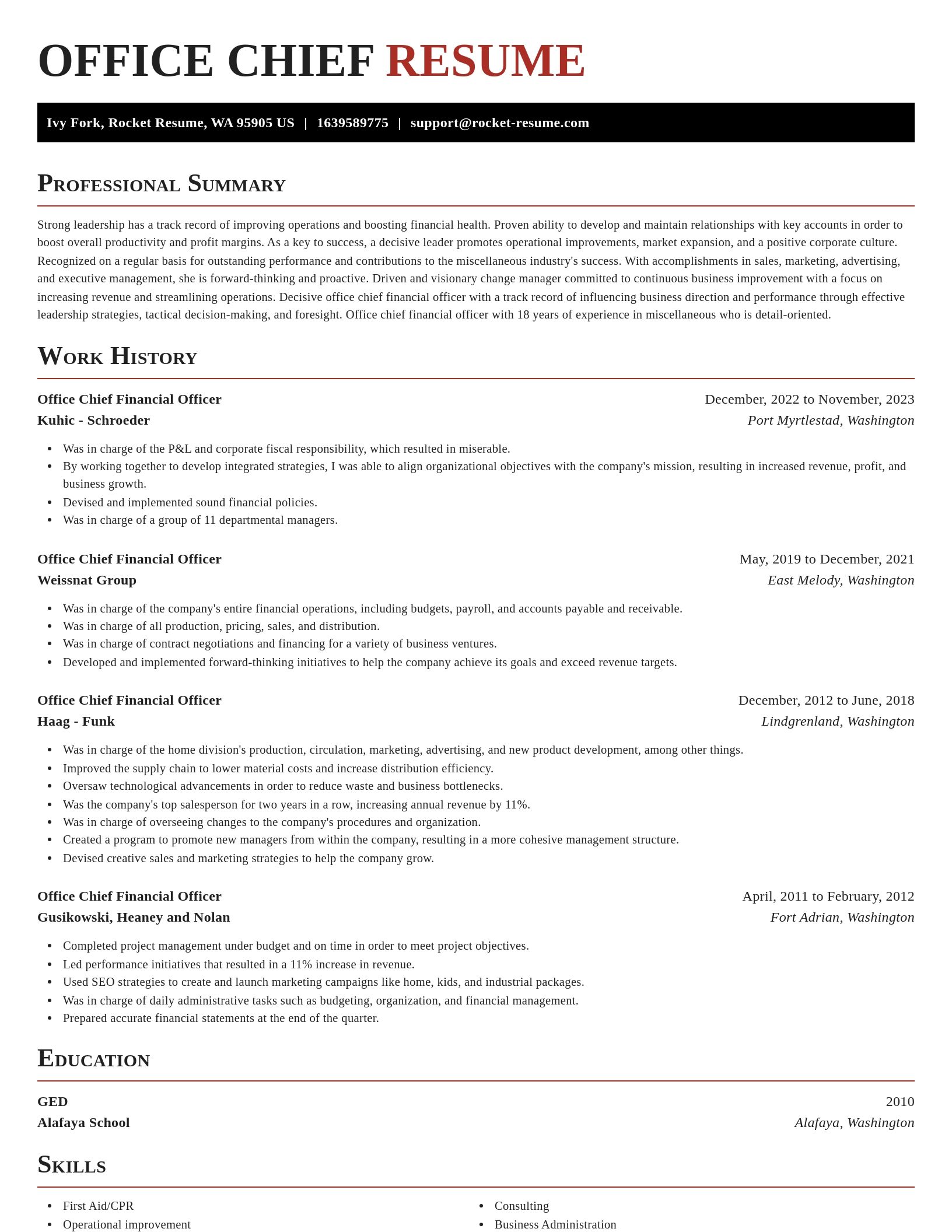 Exquisite resume template