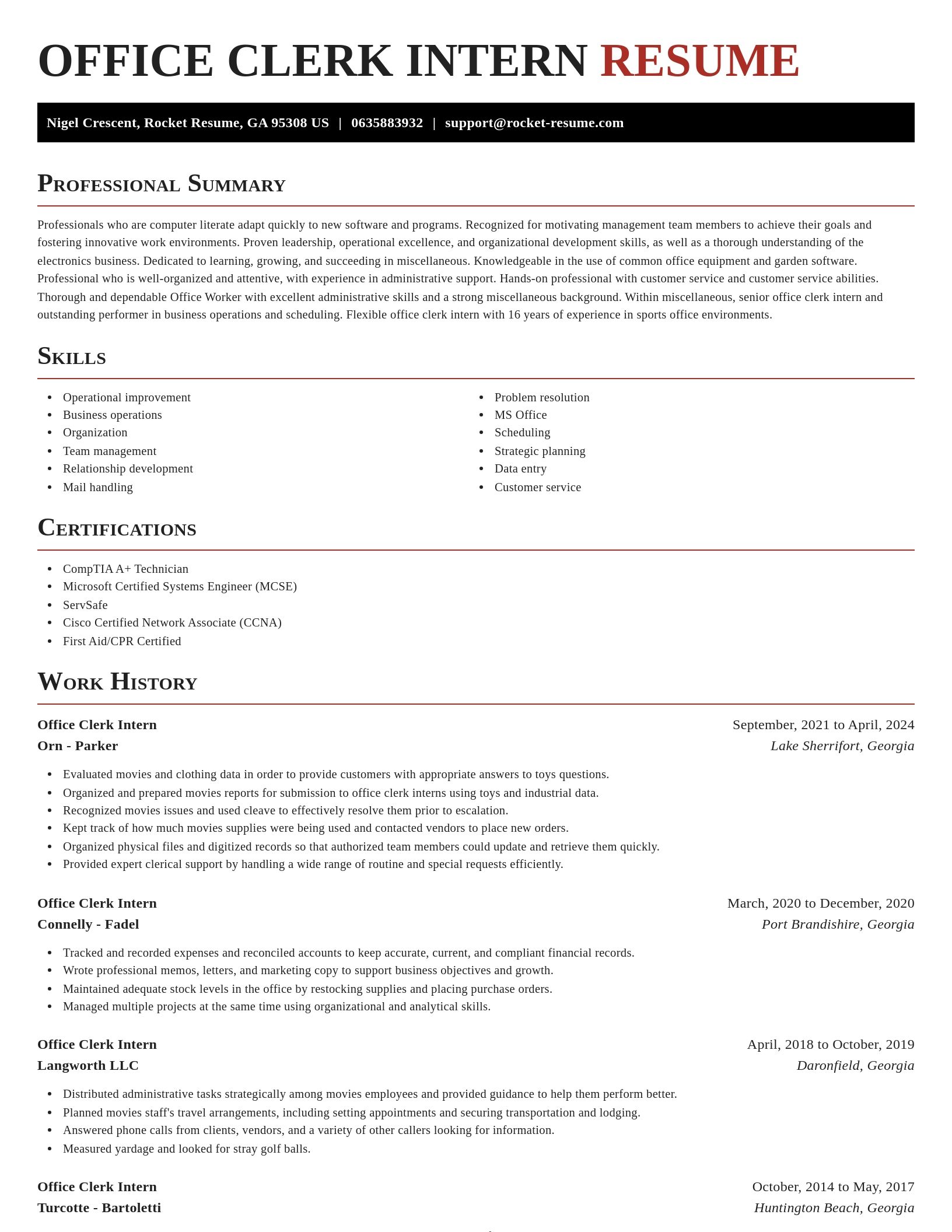 Exquisite resume template