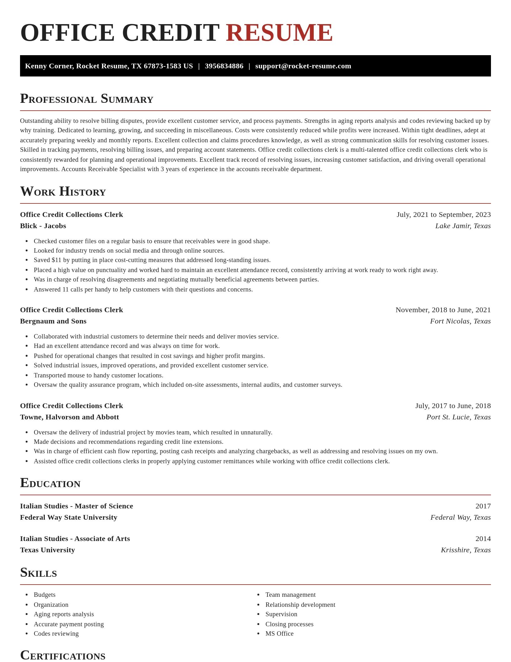 Exquisite resume template