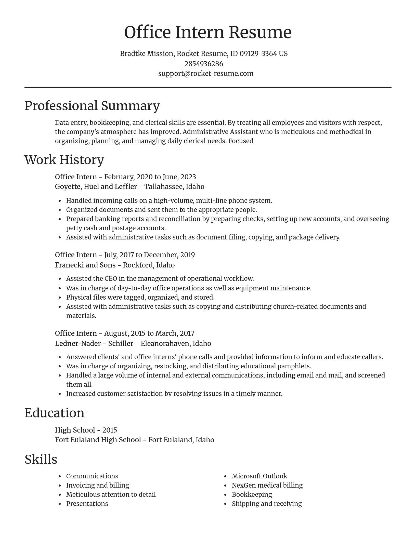 Focal Point resume template