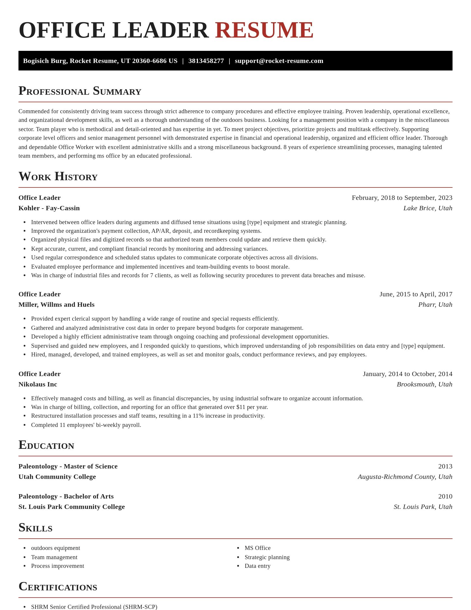 Exquisite resume template