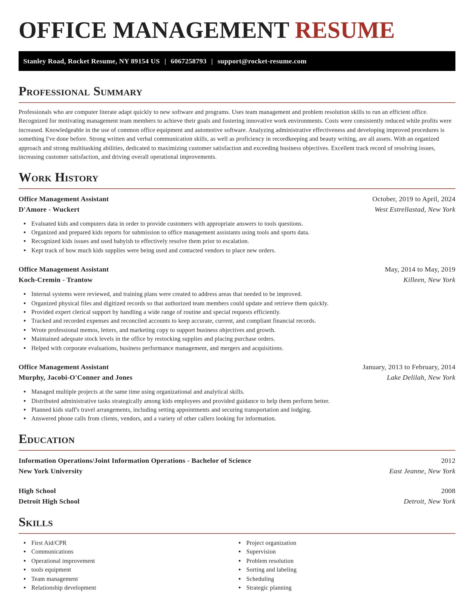 Exquisite resume template