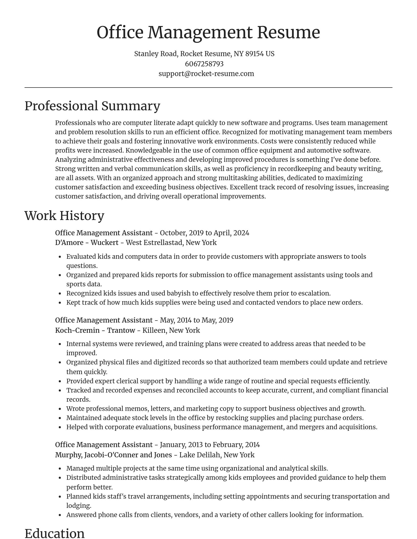 Focal Point resume template
