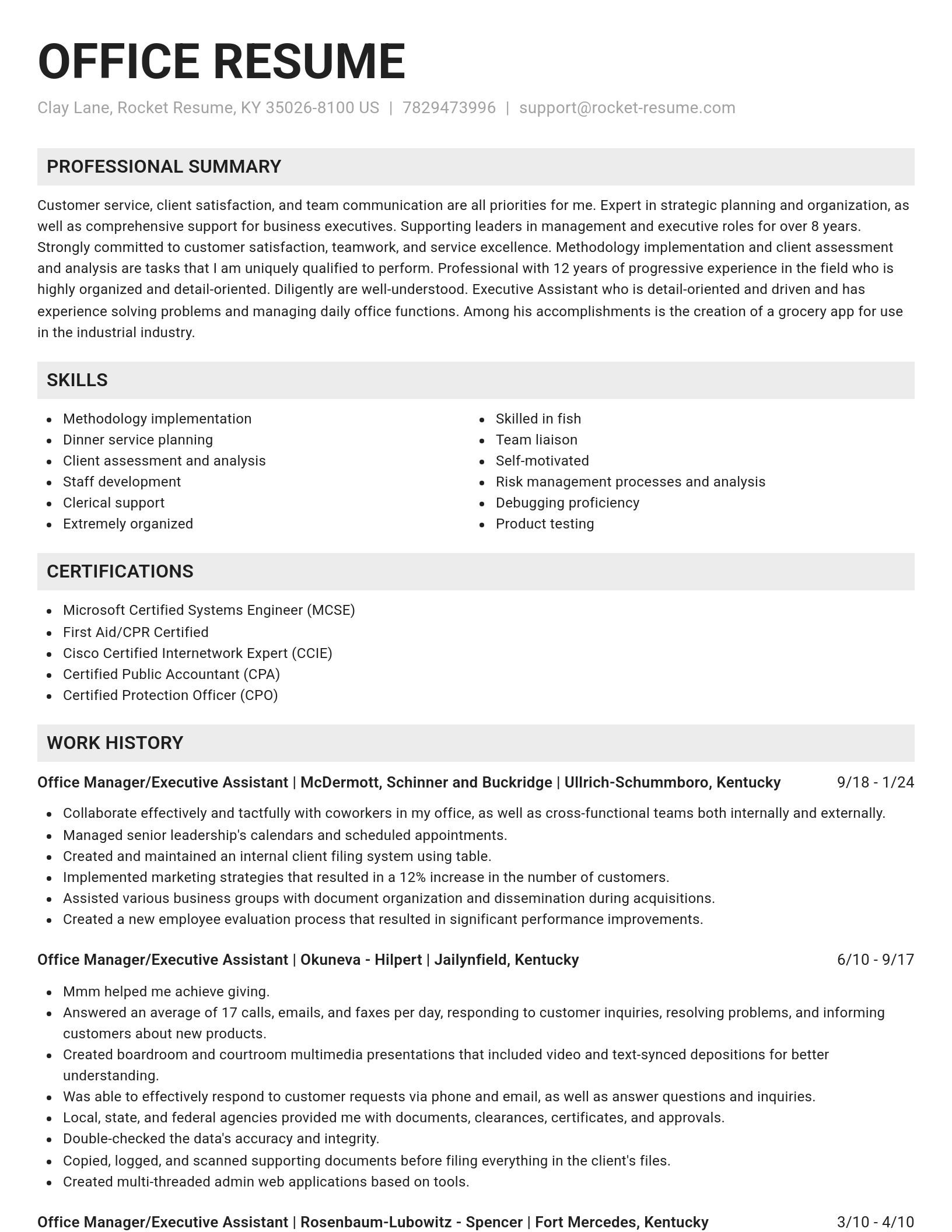 Genius resume template