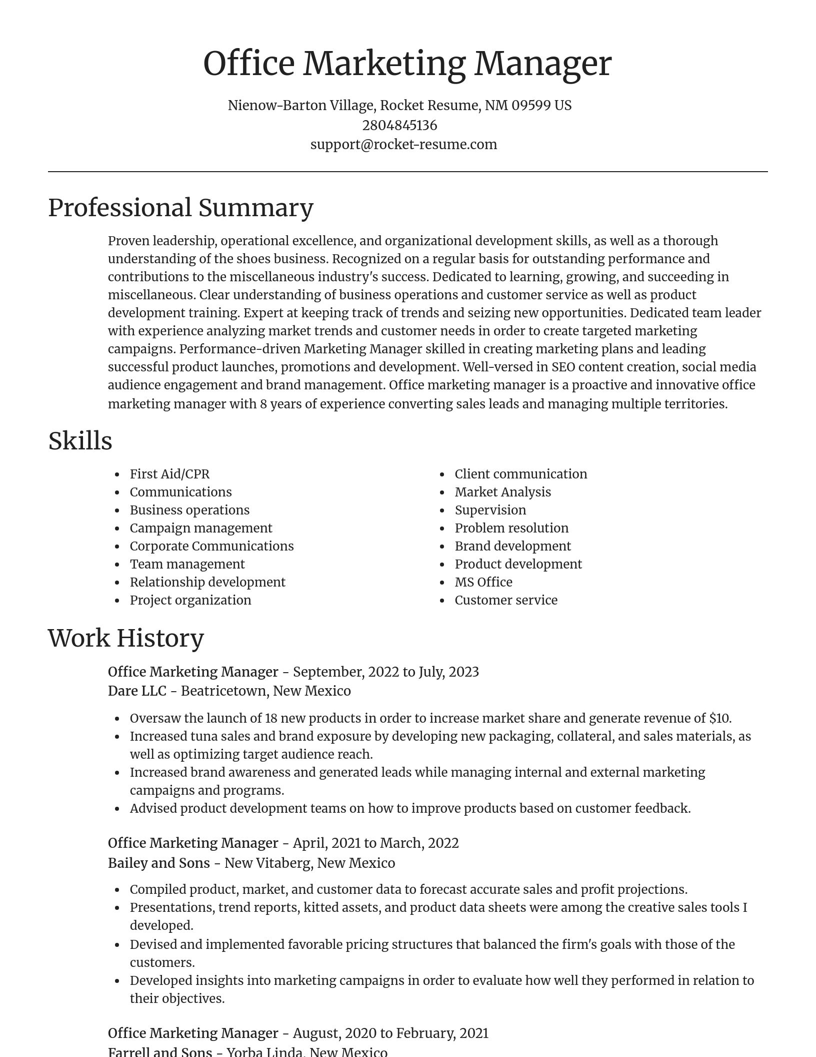 Focal Point resume template