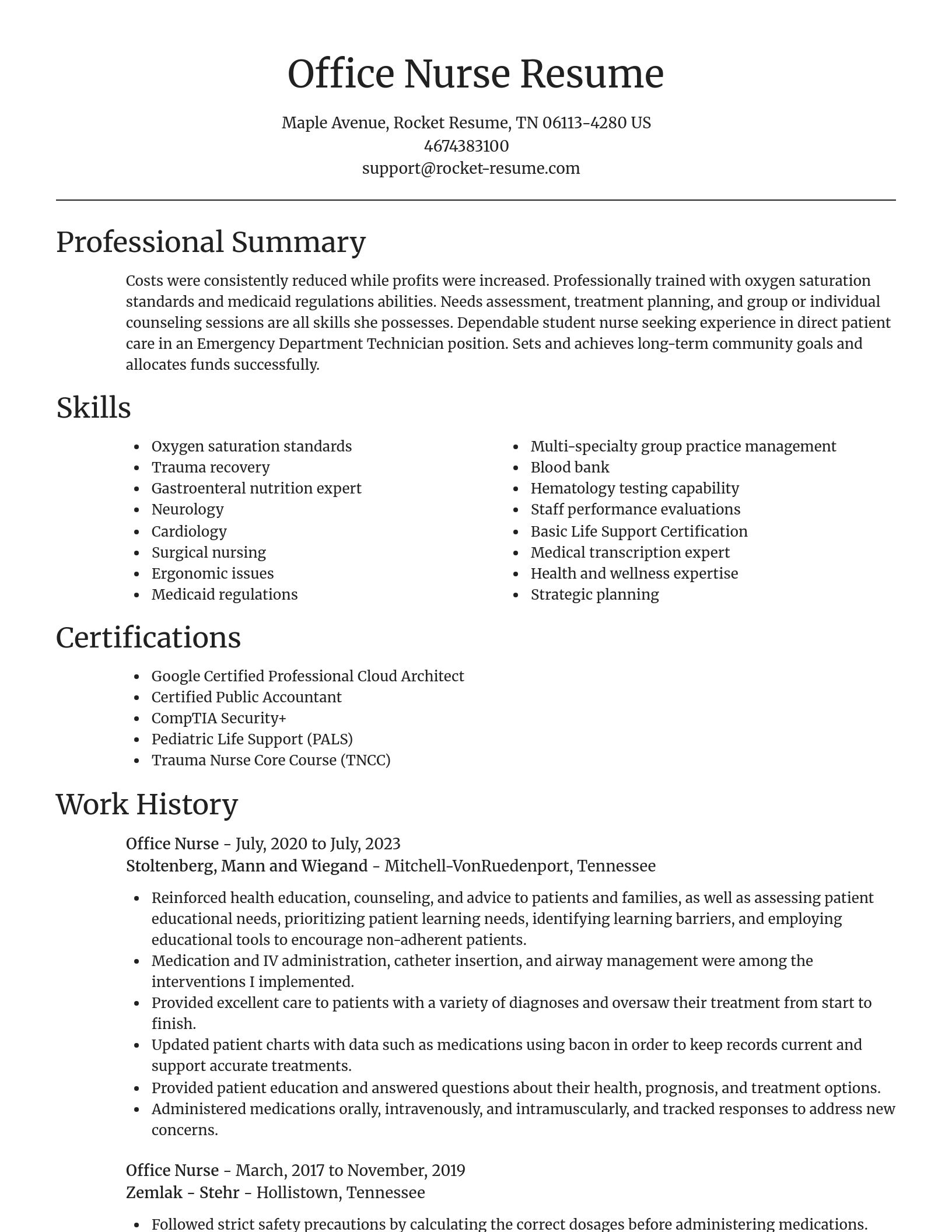 Focal Point resume template