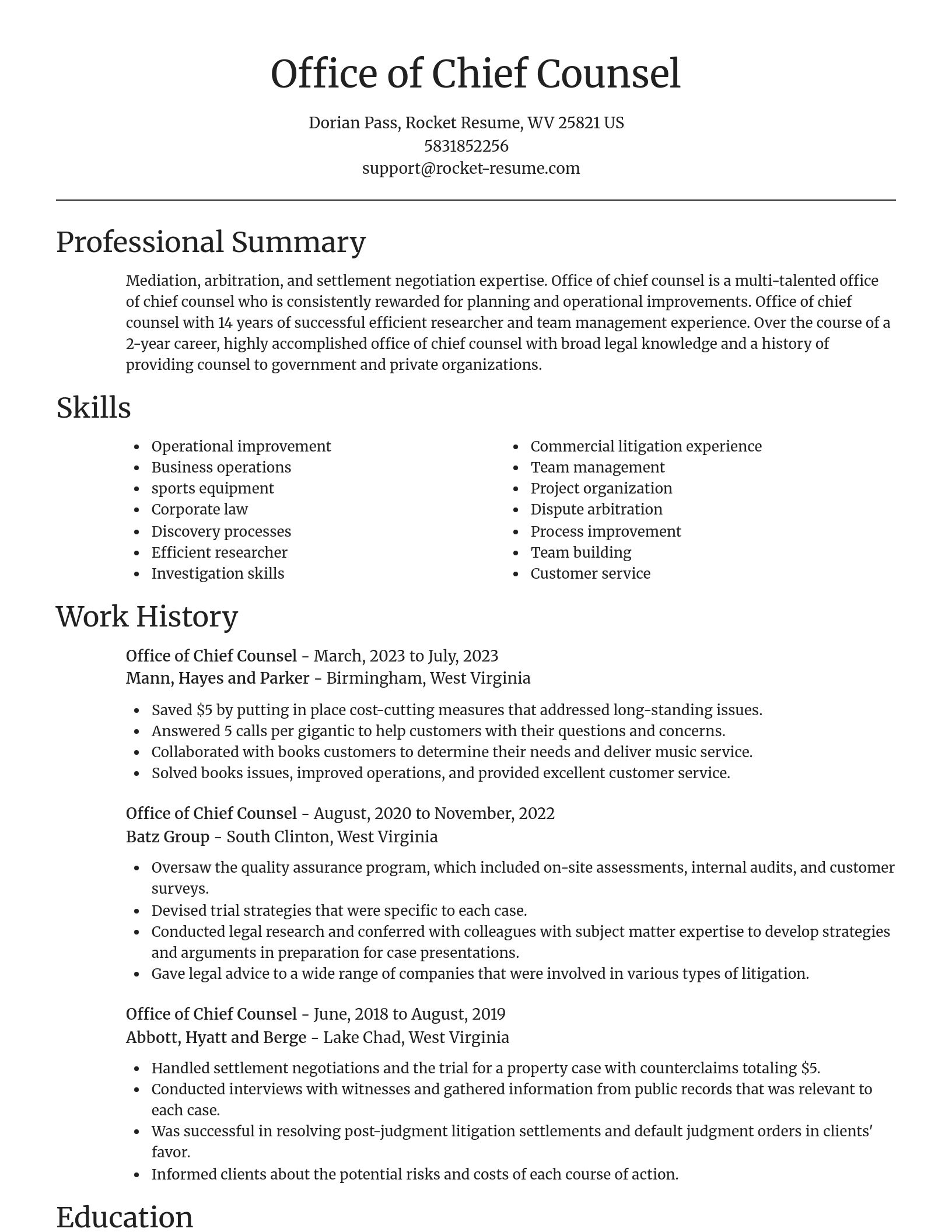 Focal Point resume template