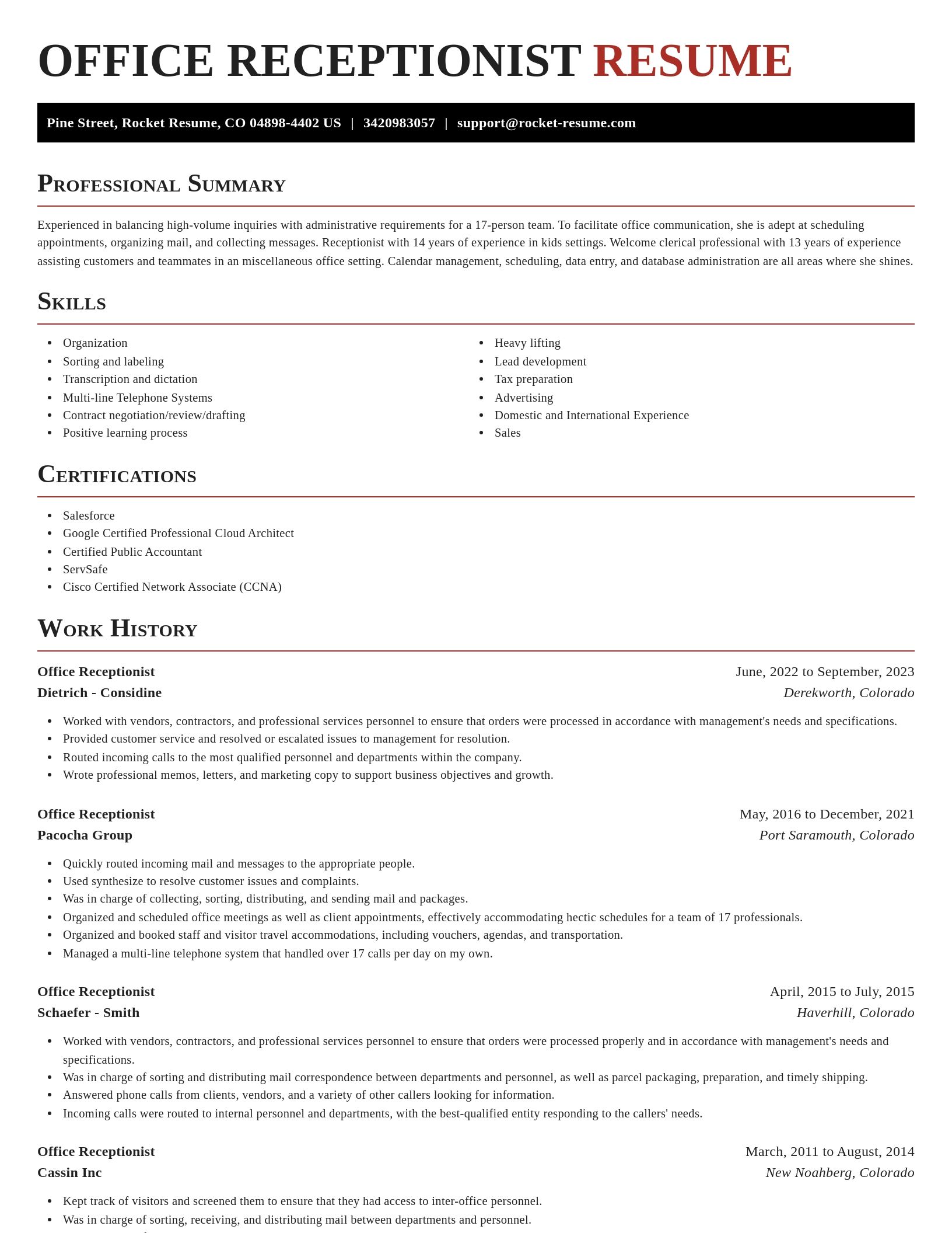 Exquisite resume template